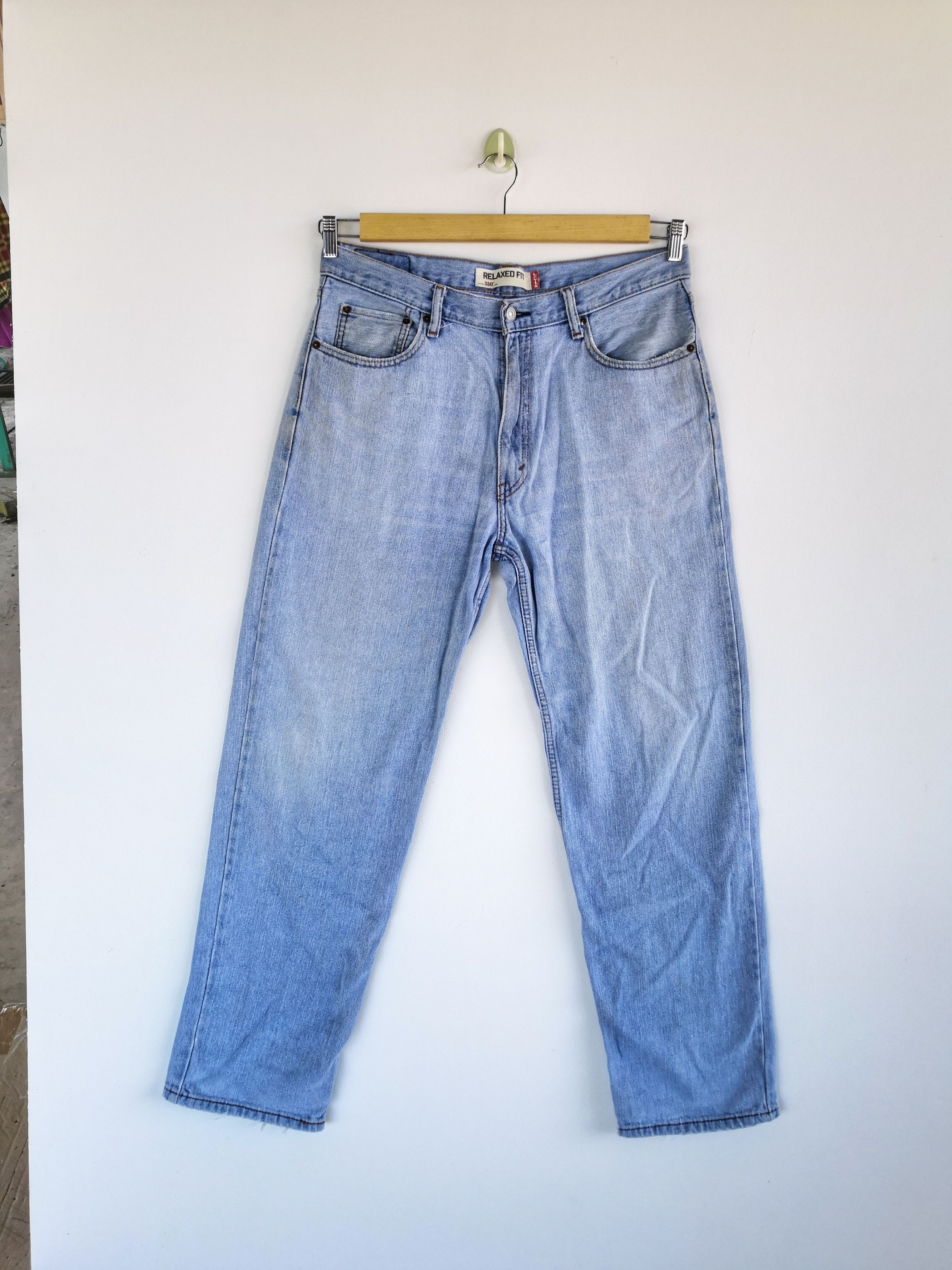 Levi's Vintage Levis 550 Sun Faded Denim Levi's Light Wash Jeans Size US 34 / EU 50 - 1 Thumbnail