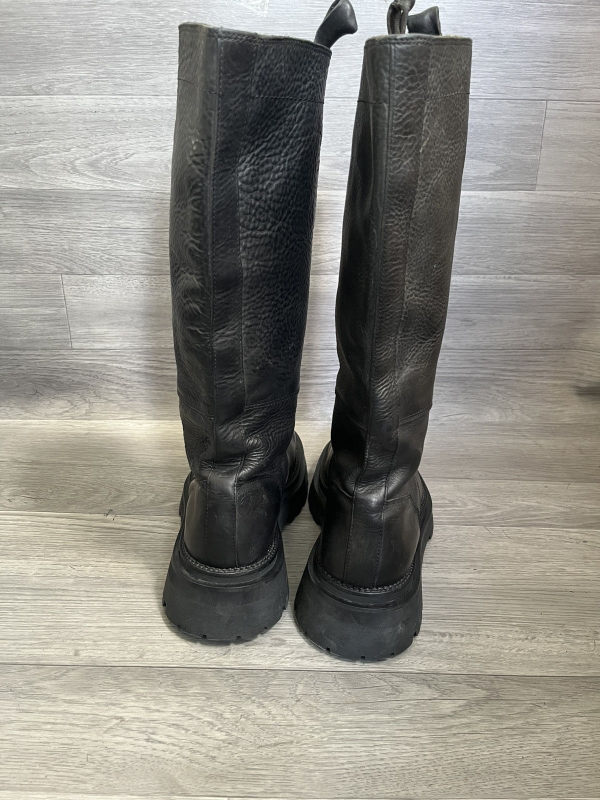 AMI Ami combat chunky leather boots ,balenciagademeulemeester Size US 11 / EU 44 - 5 Thumbnail
