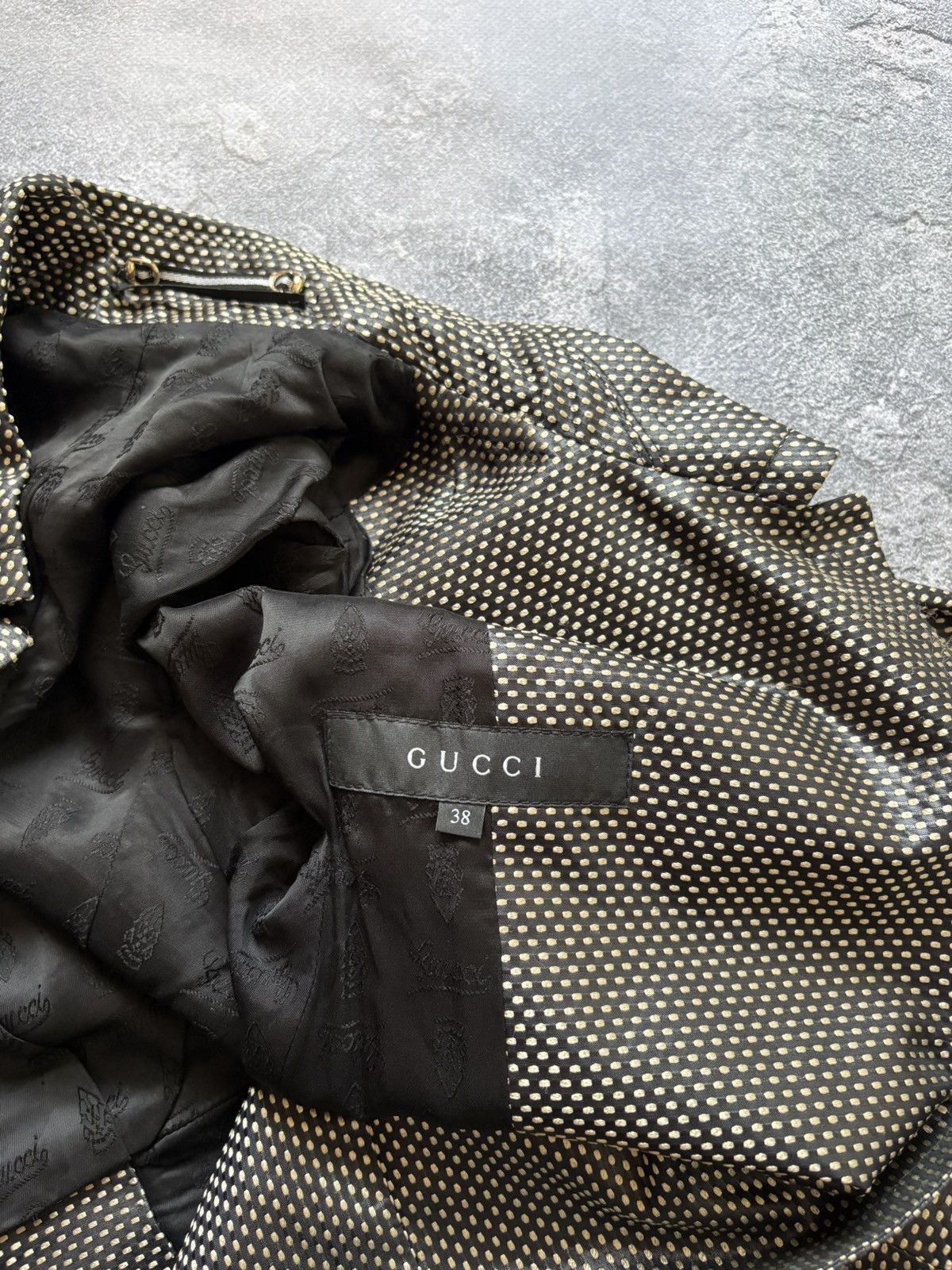 Gucci Archival GUCCI 2007 Frida Giannini Luxury Polka Dot Coat Size XS / US 0-2 / IT 36-38 - 12 Thumbnail