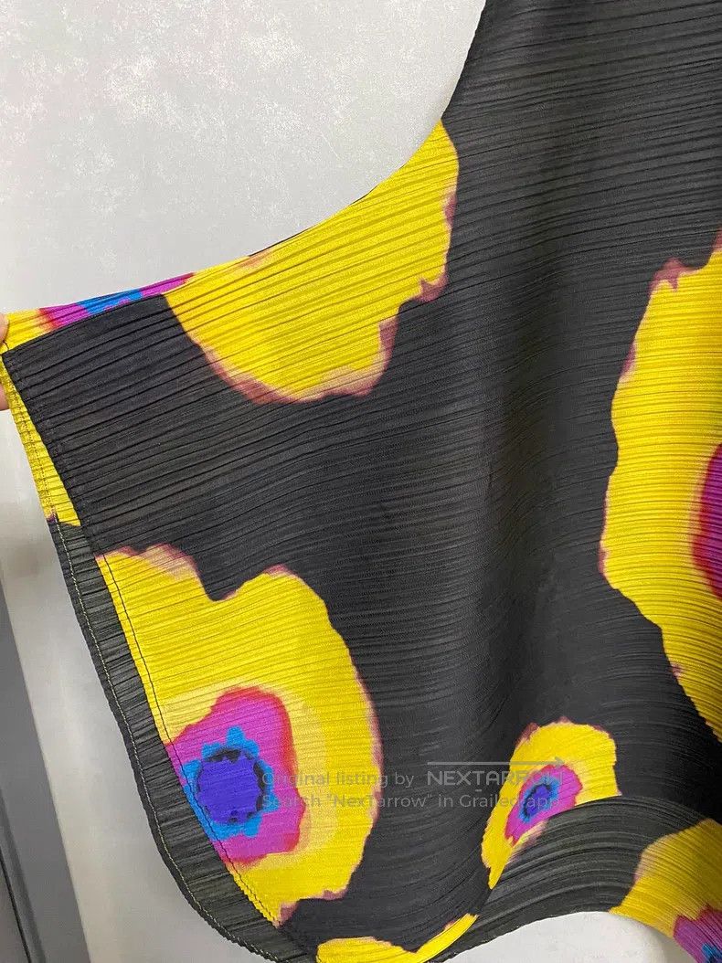 Issey Miyake Issey Miyake Sunflower Tank Dress Size L / US 10 / IT 46 - 4 Thumbnail