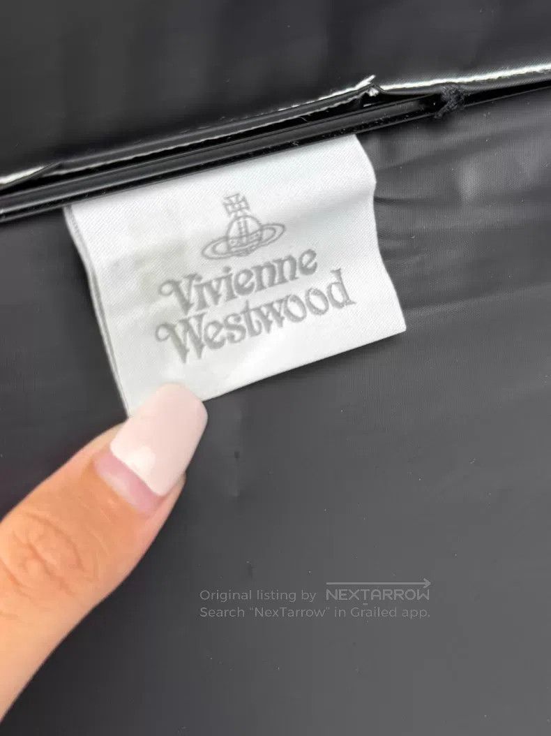 Vivienne Westwood Vivienne Westwood Green and White Striped Bamboo Handle Lo Size ONE SIZE - 4 Thumbnail