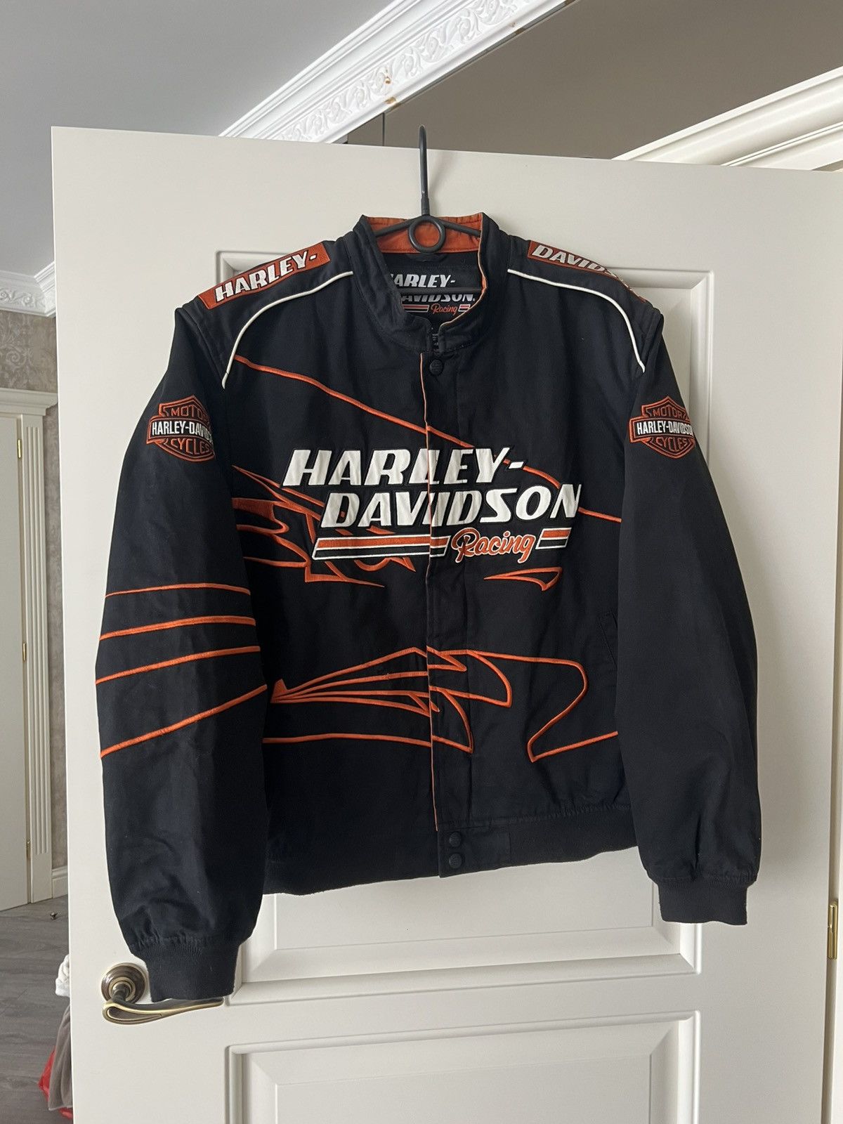 Harley Davidson × Vintage Vintage 💥 Harley Davidson Racing Jacket Size US XL / EU 56 / 4 - 2 Thumbnail