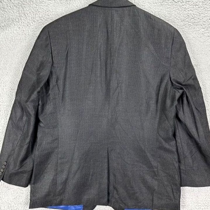 Chaps Chaps Blazer Sport Coat Tuxedo Office Workwear Formal Mens 46L Black Notch Lapel 2-Button Long Chest 48" 32" Size 46R - 2 Thumbnail