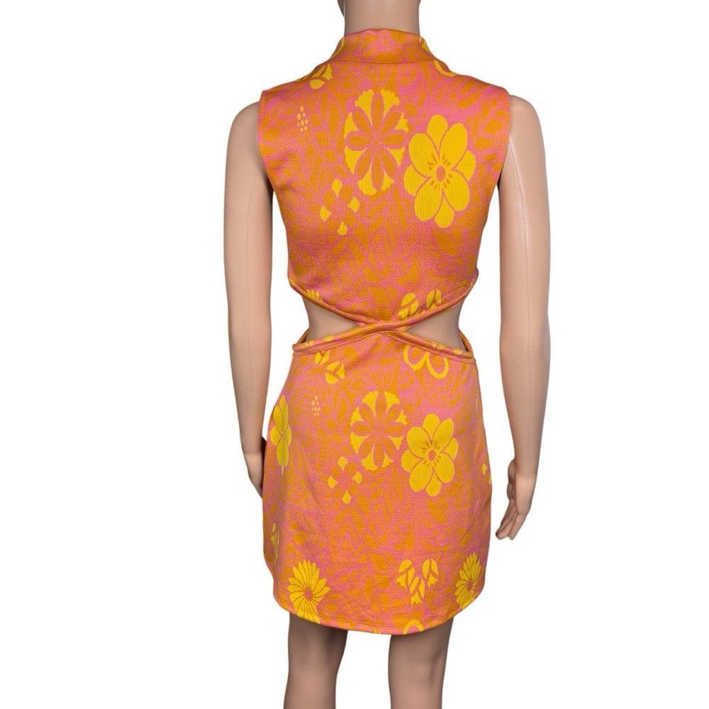 Zara New Zara Cut-Out Jacquard Mini Dress Size M Size M / US 6-8 / IT 42-44 - 5 Thumbnail