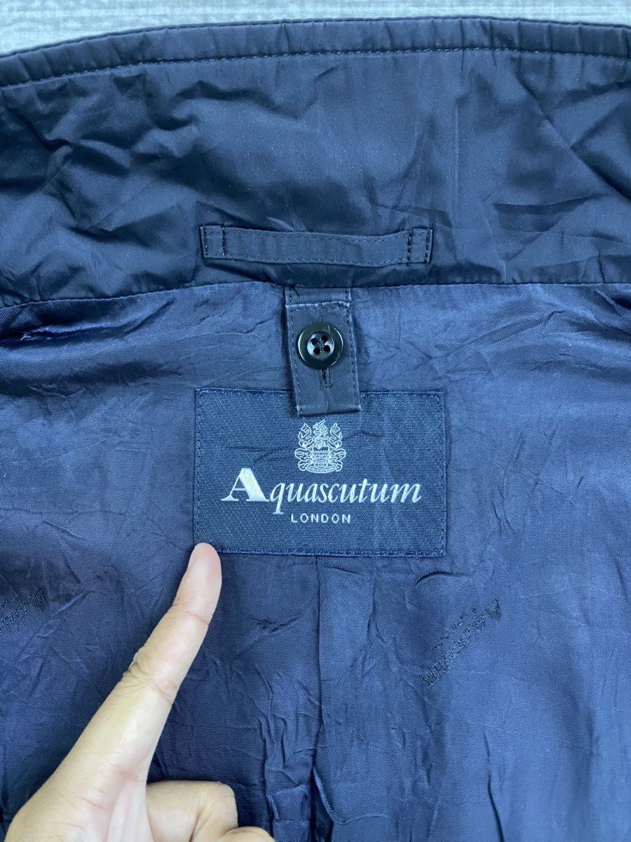 Aquascutum × Vintage Vintage Aquascutum London Black Trench Coat Jacket Size US L / EU 52-54 / 3 - 11 Thumbnail