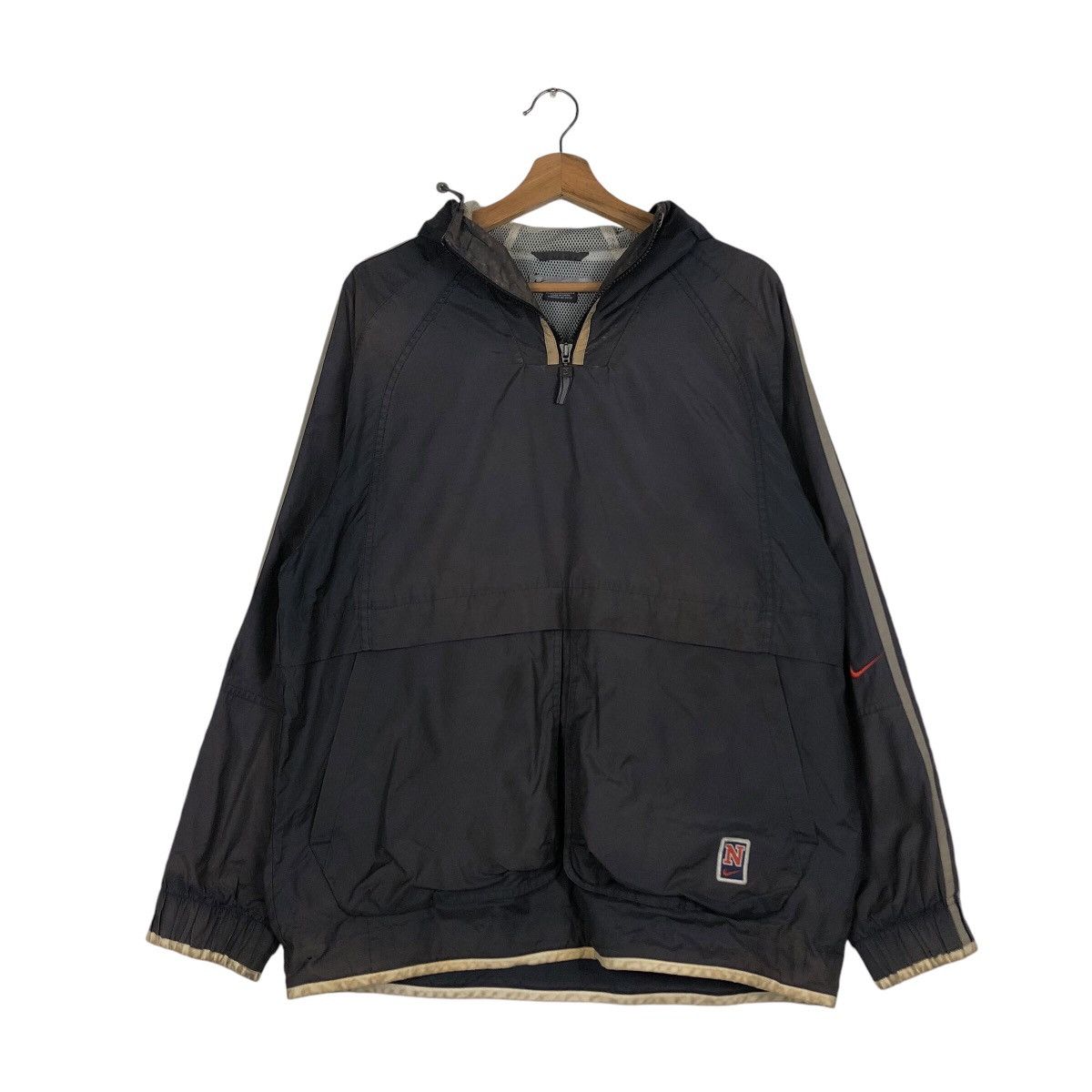 Nike 📌Vintage Windbreaker Anorak Hoodie Jacket Nike Big Swoosh Size US M / EU 48-50 / 2 - 14 Thumbnail