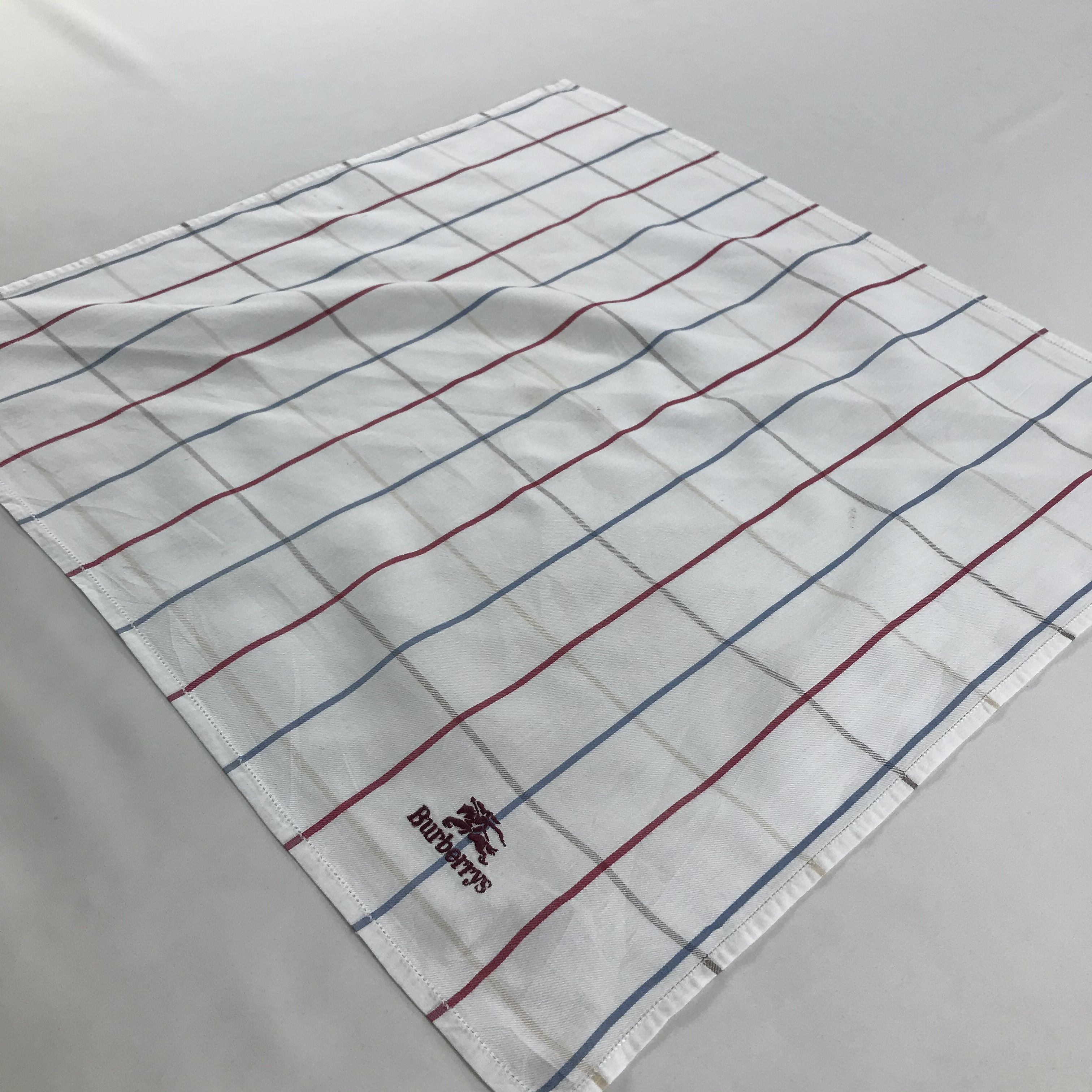 Burberry × Vintage Burberry Bandana / Handkerchief / Neckerchief - S1271 Size ONE SIZE - 2 Thumbnail