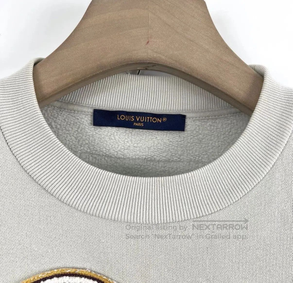 Louis Vuitton Gray Embroidered Long Sleeve Sweatshirt XS. Size US XS / EU 42 / 0 - 4 Thumbnail