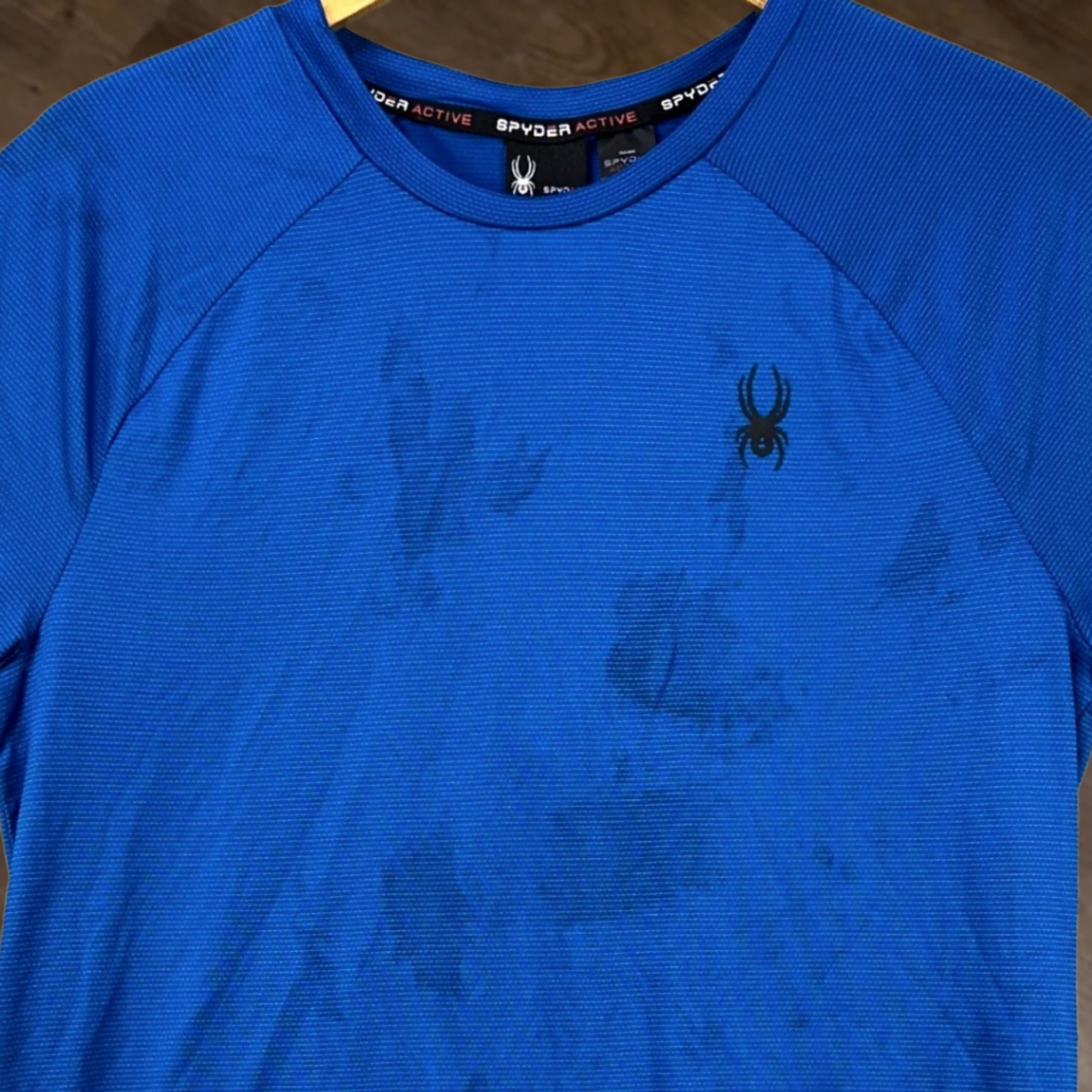 Spyder Spyder Active Mens Compression Shirt Medium Blue Short Sleeve Logo NEW Size US M / EU 48-50 / 2 - 1 Thumbnail