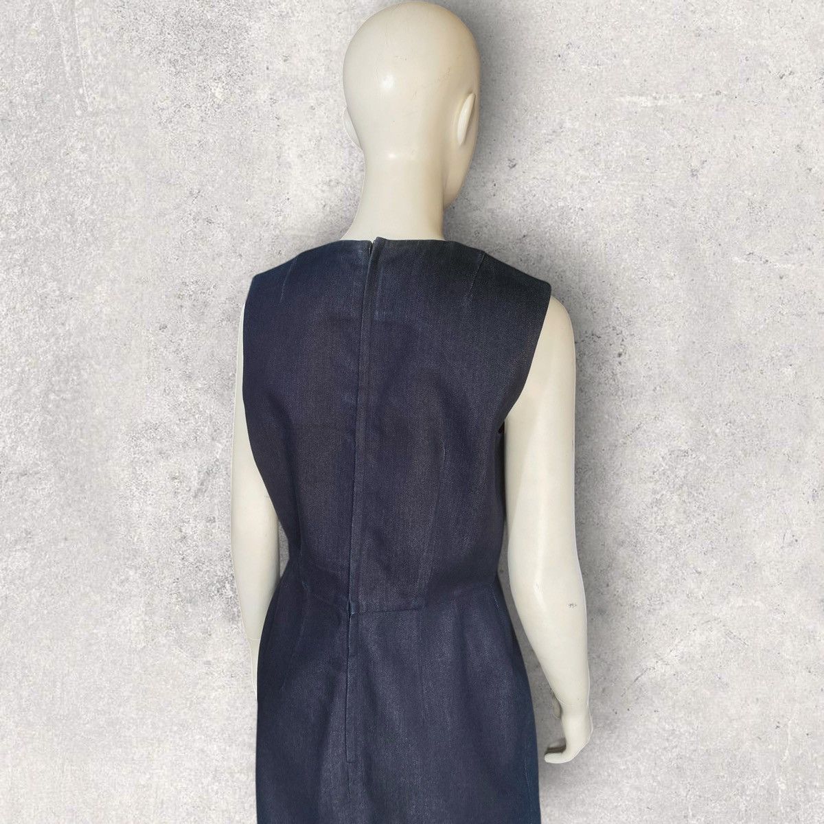 Comme des Garcons CDG Denim Midi Dress Size L / US 10 / IT 46 - 6 Thumbnail