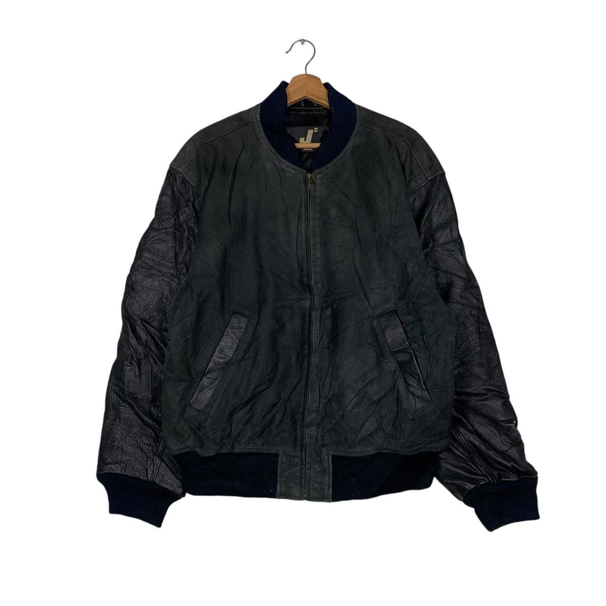 Mr. Junko Vintage Mr Junko Jeans Big Logo Leather Jacket Size US L / EU 52-54 / 3 - 2 Thumbnail