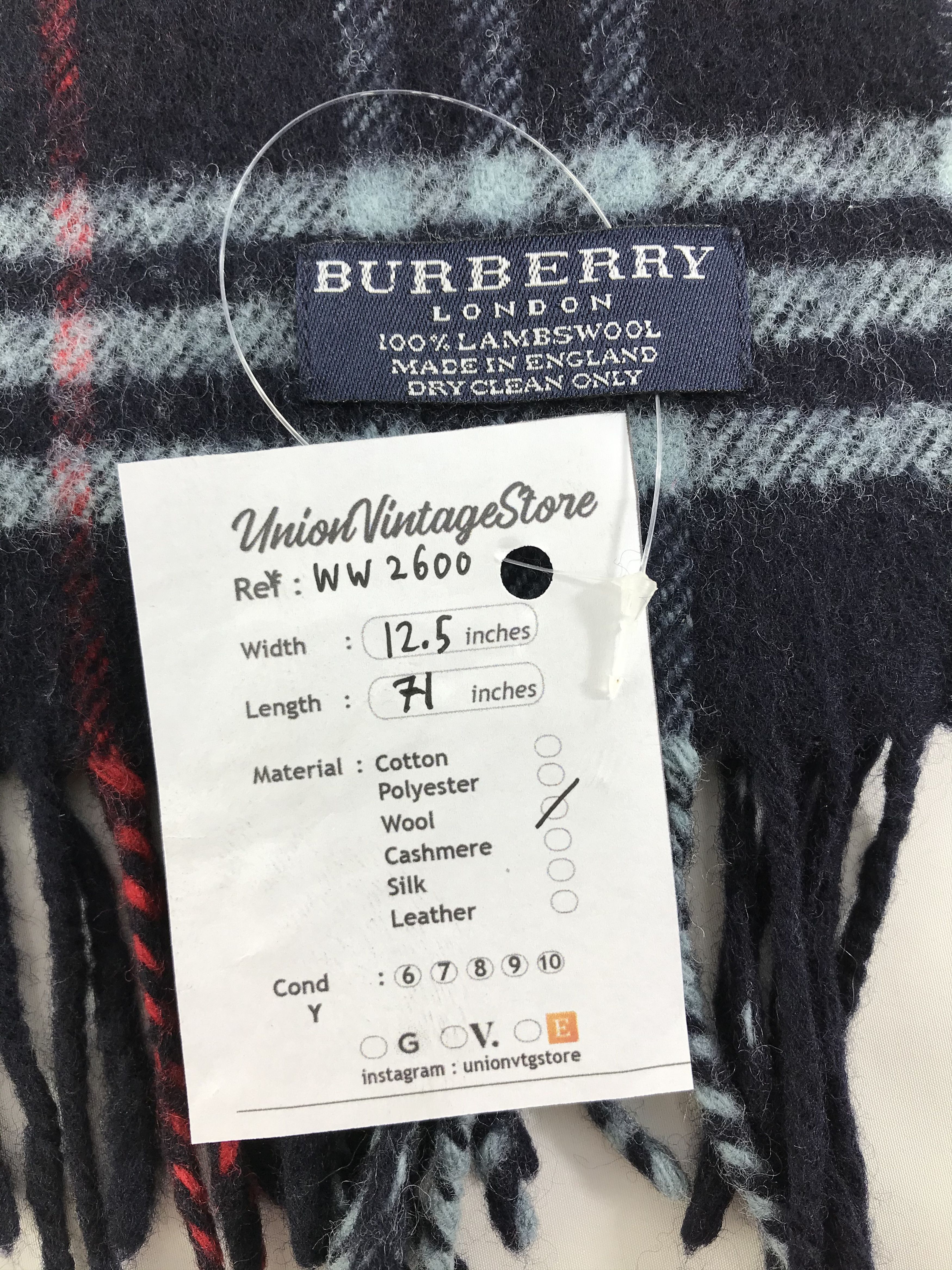 Burberry × Vintage Burberry Scarf / Muffler / Neckwear - WW2600 Size ONE SIZE - 4 Thumbnail