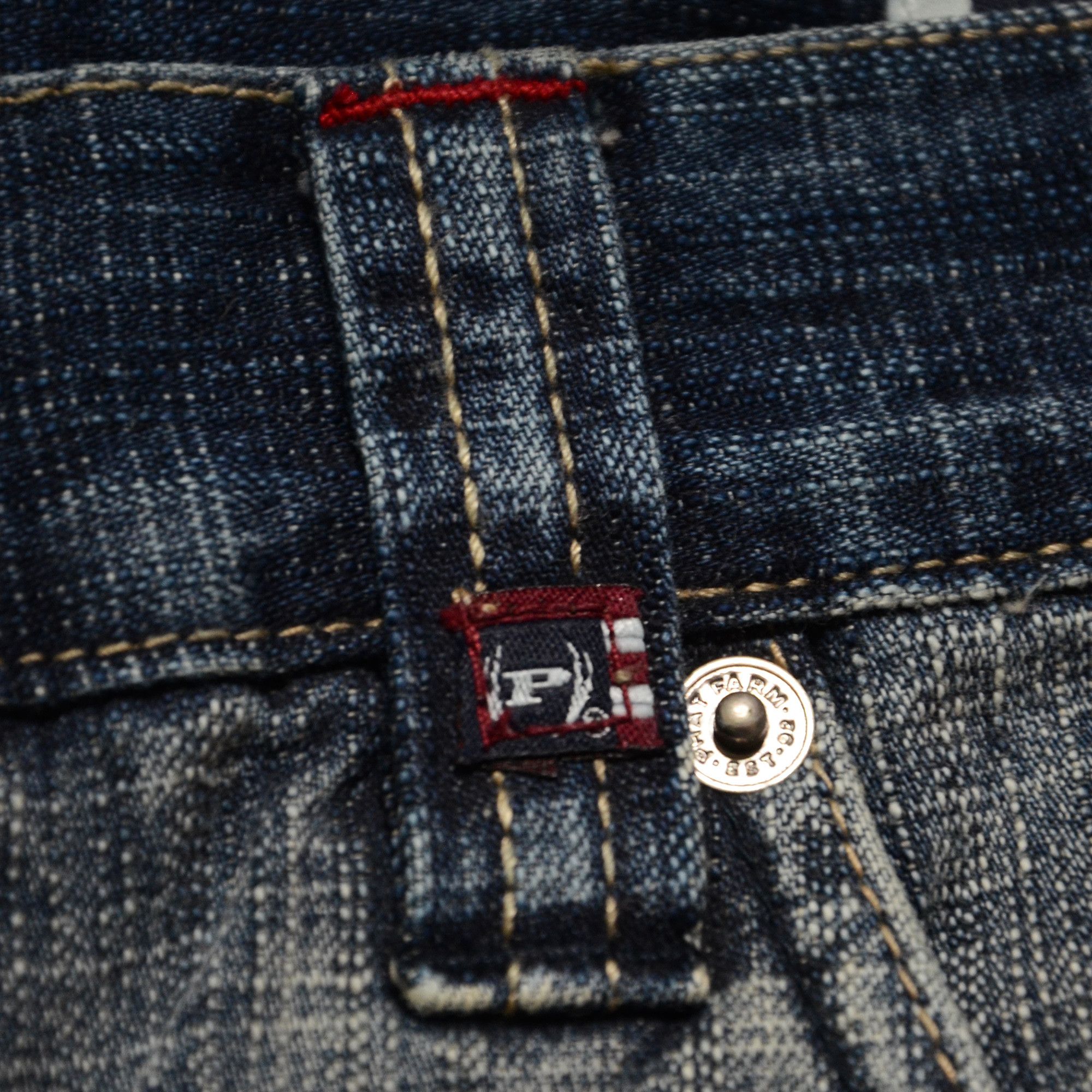 Phat Farm [Mark Stain] Phat Farm Denim Shorts 90s Hiphop Streetwear Size US 34 / EU 50 - 4 Thumbnail