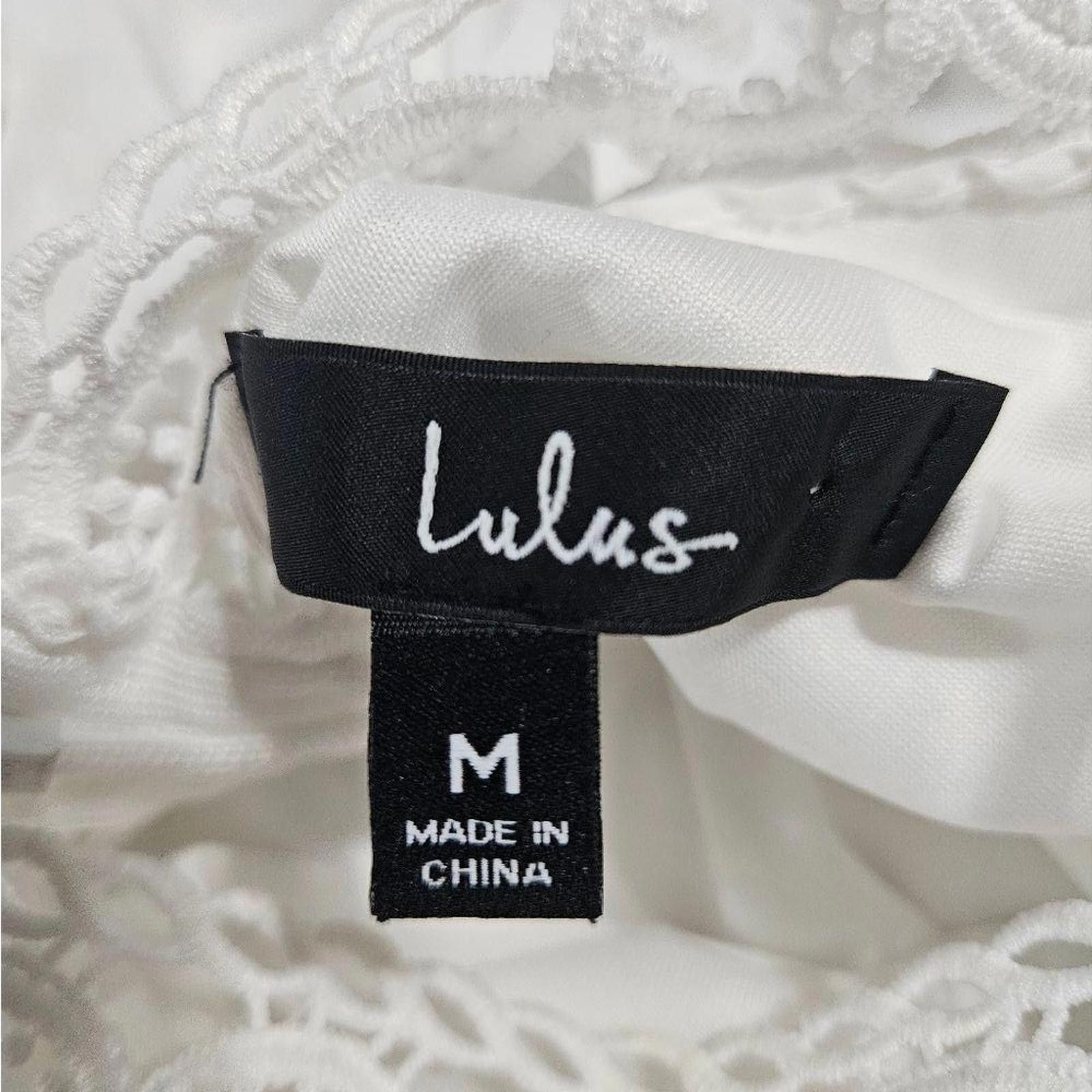 Lulus LuLu's White Lace Halter Dress - Perfect for Summer #66 Size M / US 6-8 / IT 42-44 - 7 Thumbnail
