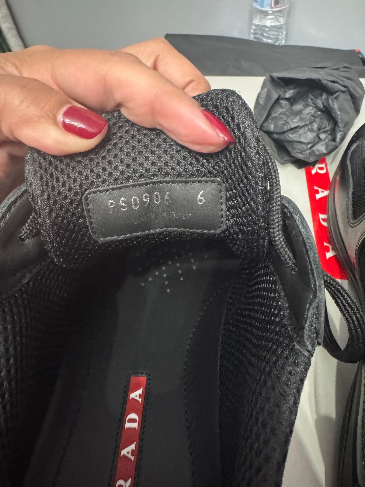 Prada Prada american cup sneakers black prada sz 6 Size US 6 / EU 39 - 6 Thumbnail