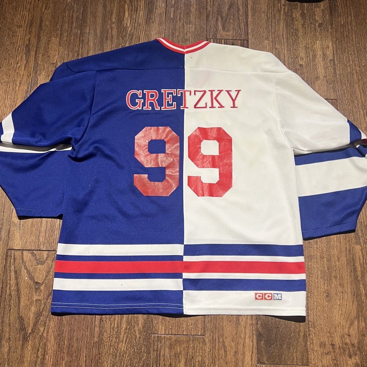 Ccm × NHL × Vintage vintage split gretzky new york rangers jersey Size US L / EU 52-54 / 3 - 2 Thumbnail