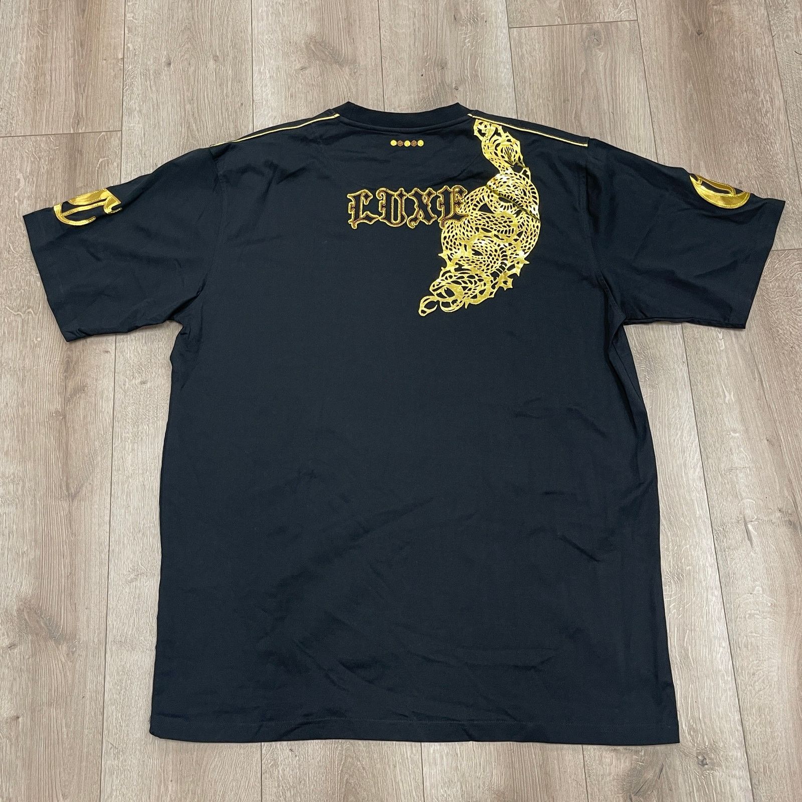Coogi Coogi Luxe Club winged moon logo Black Tee T Shirt Size XXXL Size US XXL / EU 58 / 5 - 6 Thumbnail