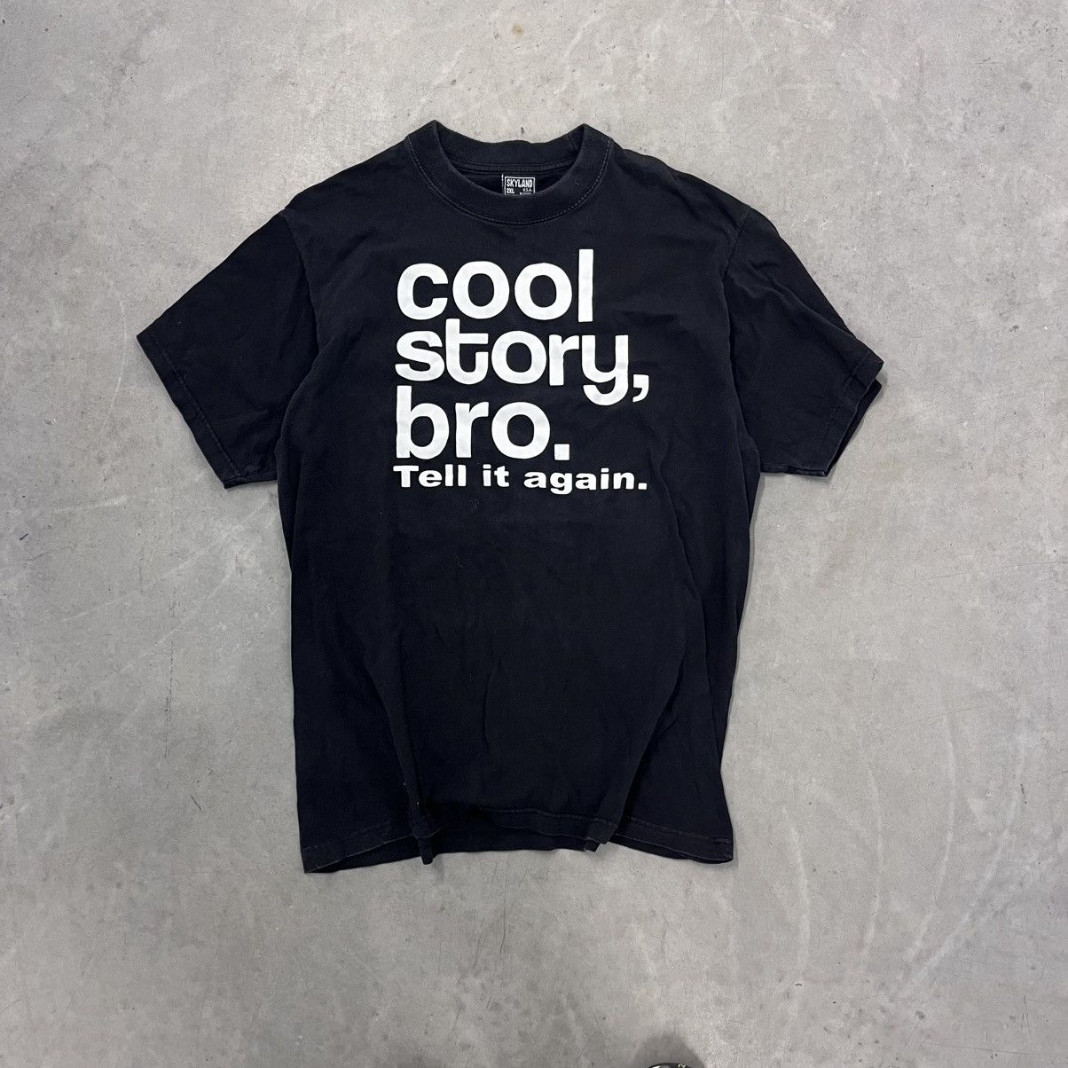 Vintage CRAZY Y2K Vintage Cool Story Bro Joke Shirt Comedy Tee XXL Size US XXL / EU 58 / 5 - 1 Thumbnail