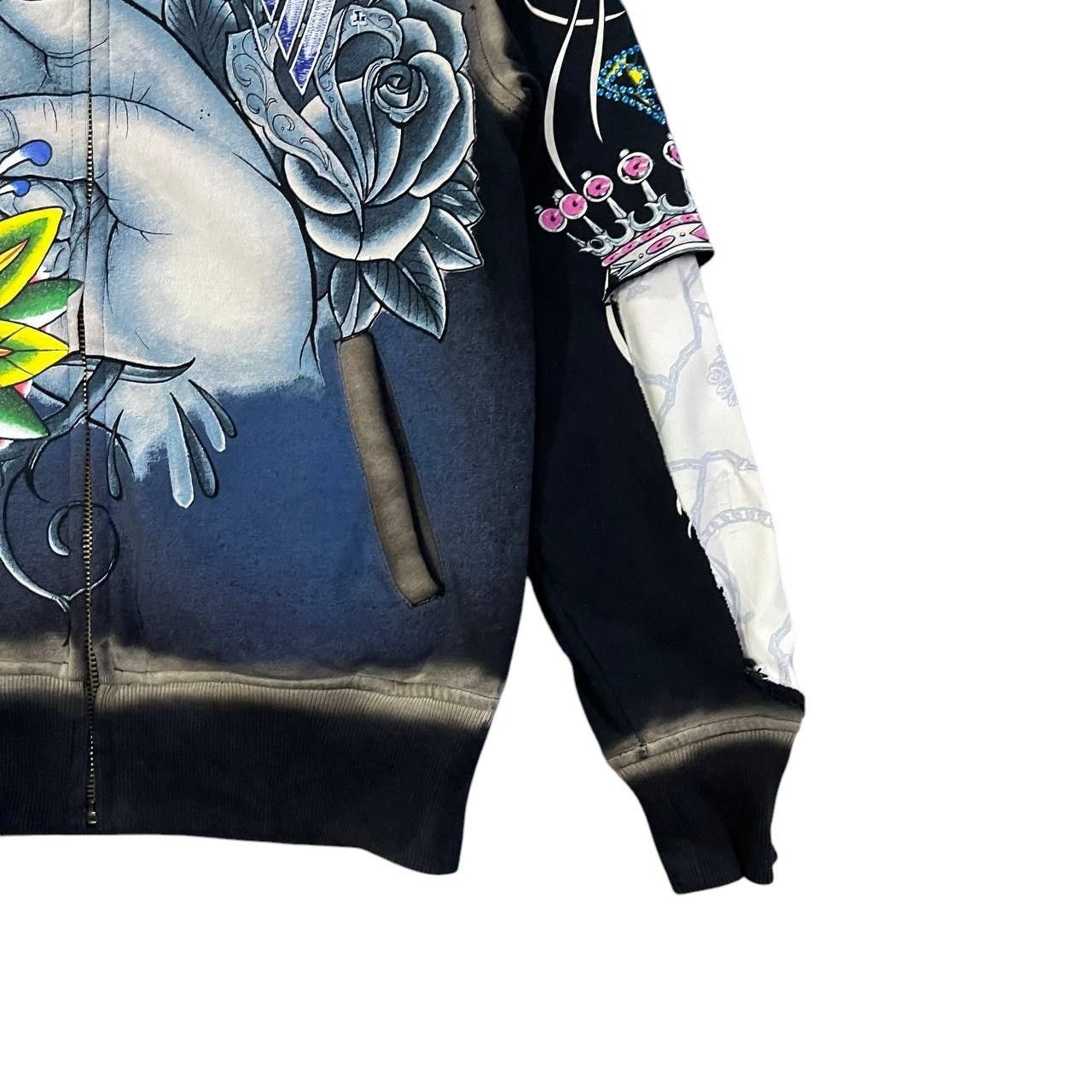 Christian Audigier Vintage Christian Audigier Los Angeles Print Hoodie Size US S / EU 44-46 / 1 - 4 Thumbnail