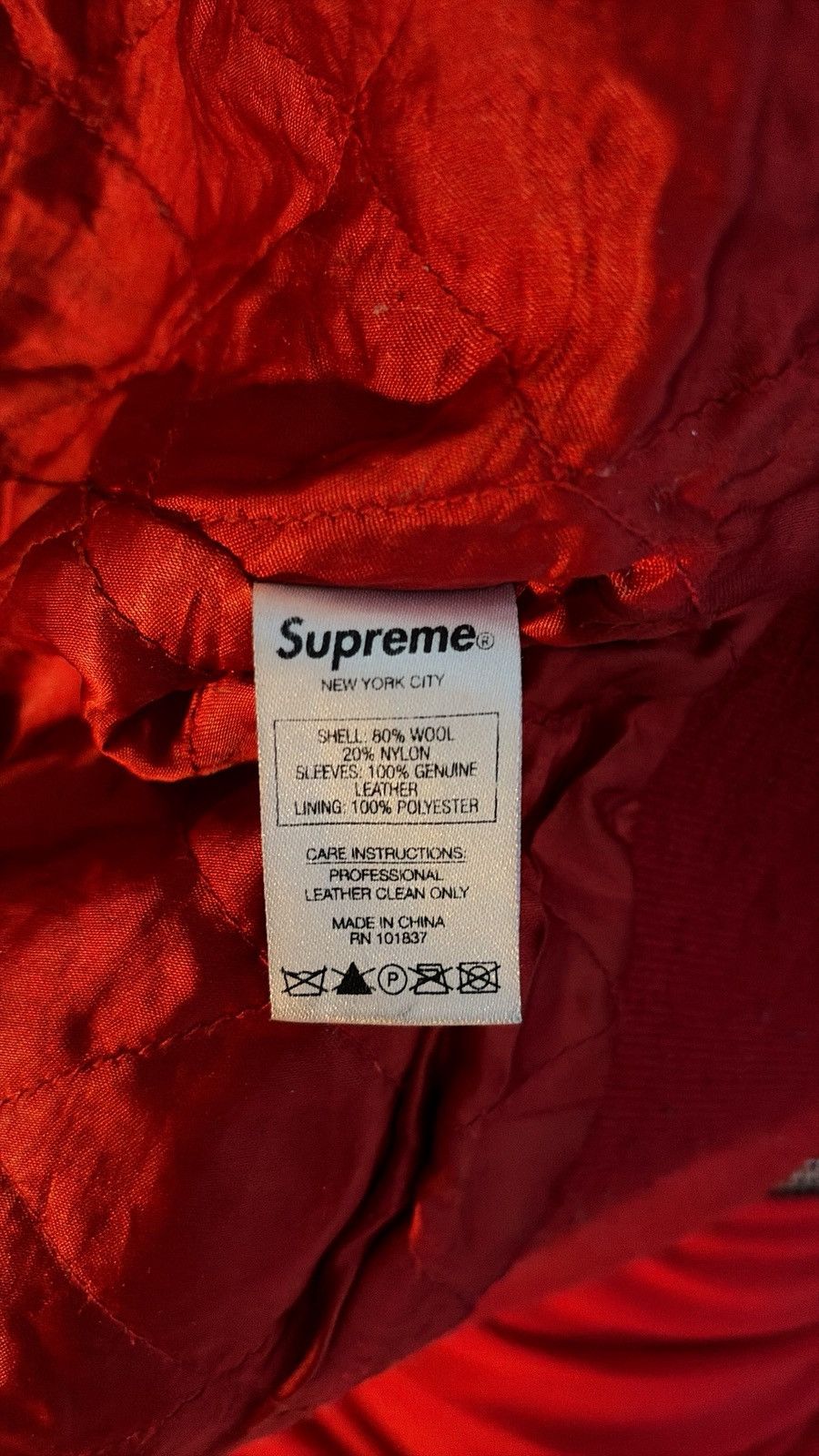 Supreme Supreme Chito Bone Varsity Jacket Size US L / EU 52-54 / 3 - 4 Thumbnail