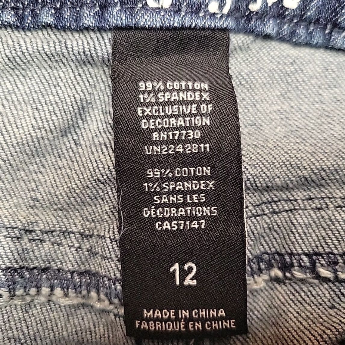 Denime Paisley Sky Jeans Womens 12 Blue Denim Boot Cut Western Cowboy Pants Size 34" / US 12 / IT 48 - 6 Thumbnail
