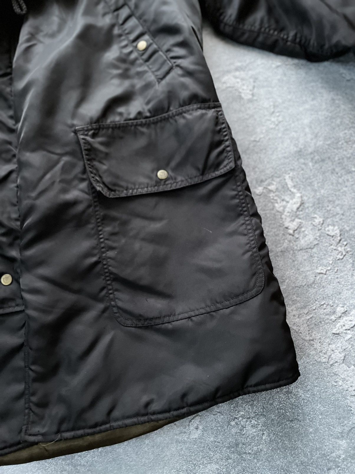 Dolce & Gabbana 2000s Dolce & Gabbana Long Detachable Hood Black Bomber Size US M / EU 48-50 / 2 - 10 Thumbnail