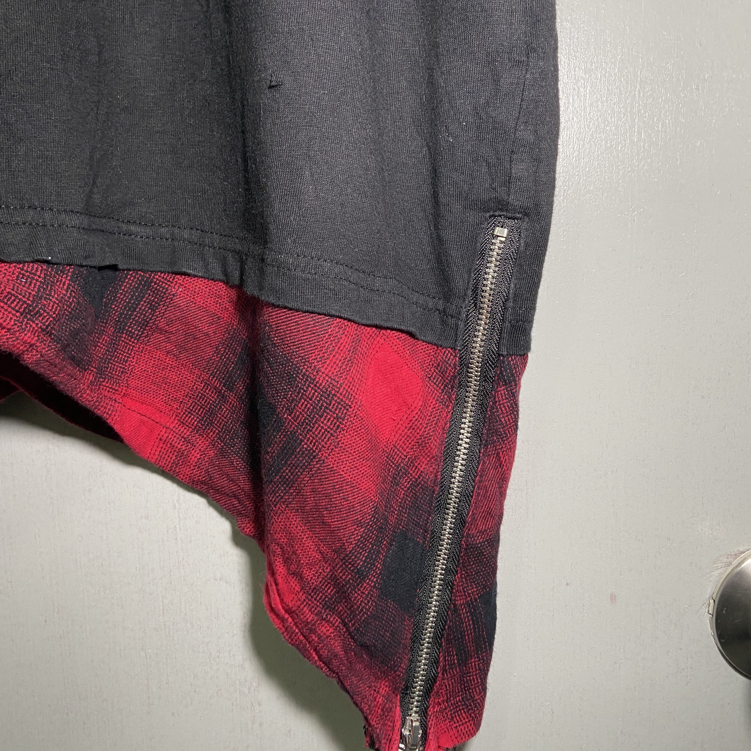 semanticdesign Semantic Design Punk Flannel Hem Tee L | Japan Y2K Grunge Size US L / EU 52-54 / 3 - 2 Thumbnail