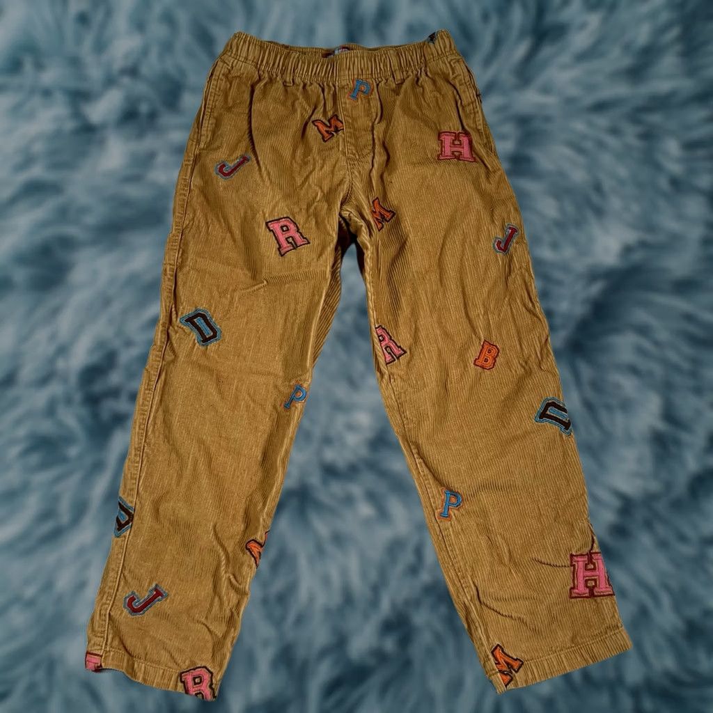 Urban Outfitters Urban Outfitters Corduroy Beach Pant Mens Small Multicolor Embroidered Size US 29 - 1 Thumbnail