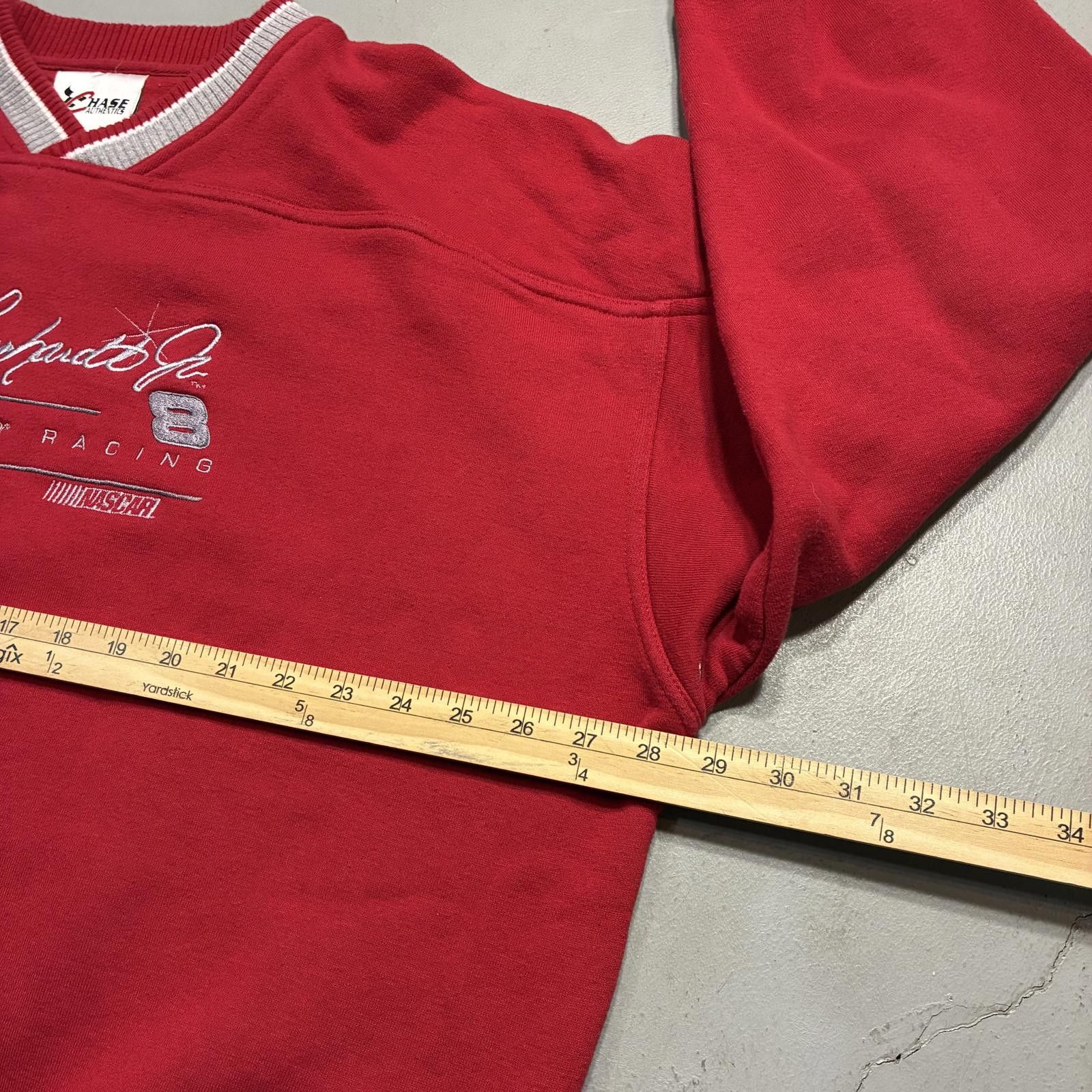 Chase Authentics Y2K Dale Earnhardt Jr. Red Oversized Pullover Sweatshirt XL Size US XL / EU 56 / 4 - 8 Thumbnail