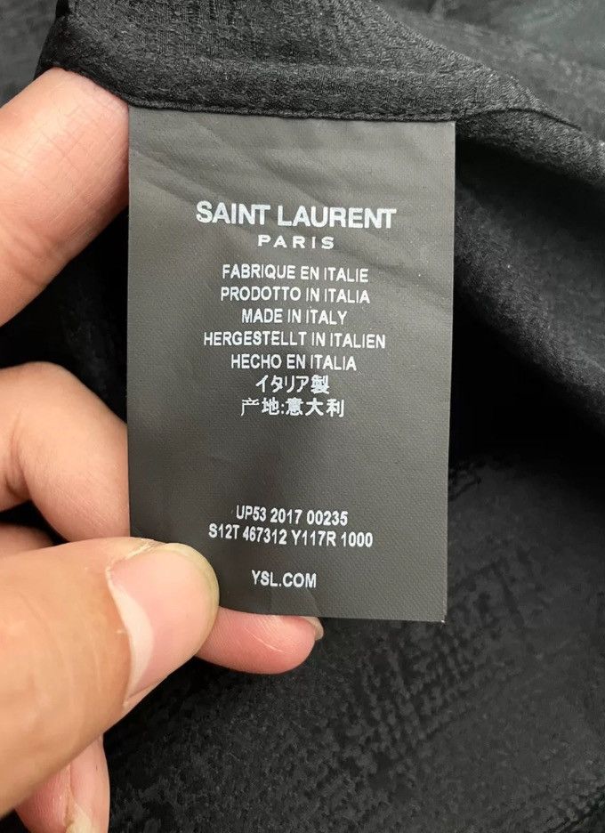 Saint Laurent Paris × Yves Saint Laurent Saint Laurent SLP Black Button Shirt2412-Nextarrow Size US XXS / EU 40 - 5 Thumbnail