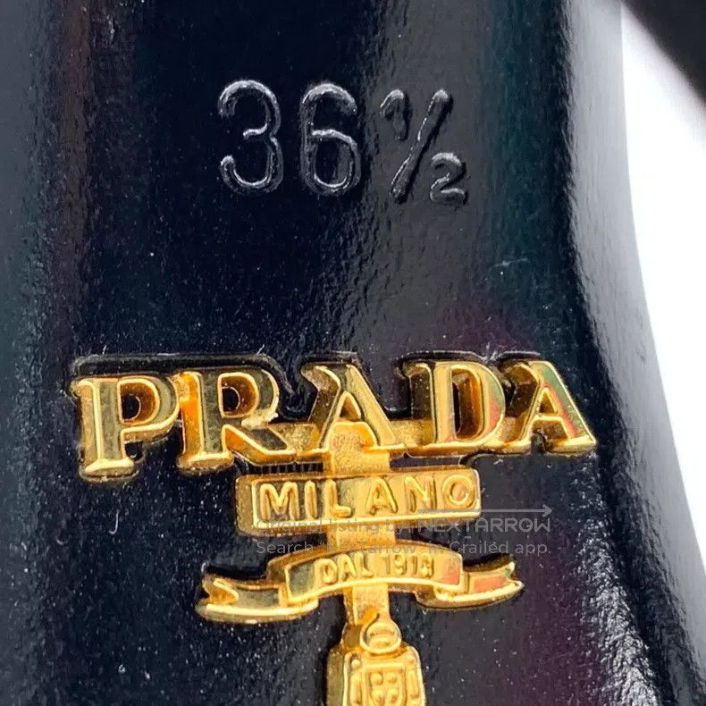 Prada Prada Black one-character buckle diamond high-heeled shoes Size US 6 / IT 36 - 6 Thumbnail