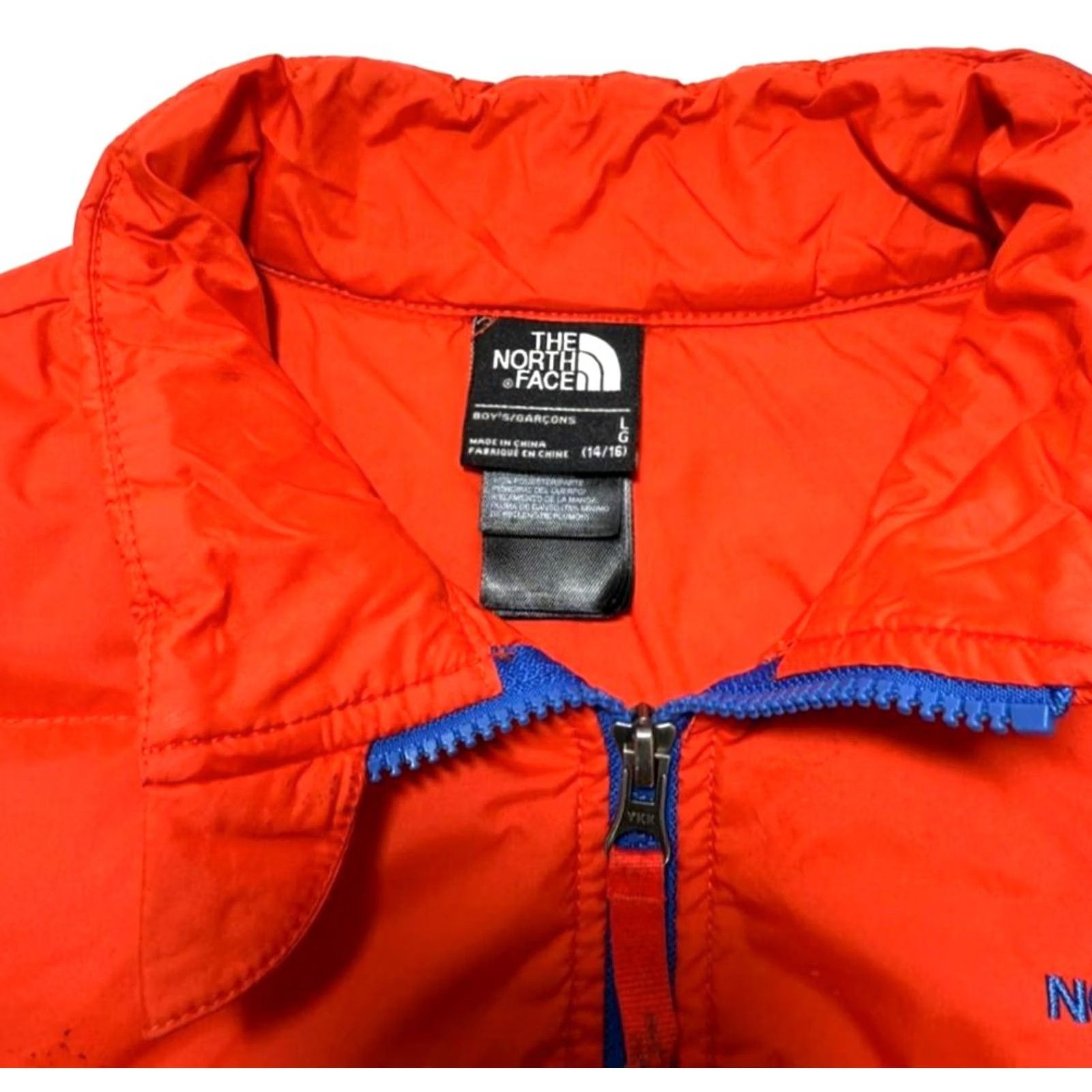 The North Face The North Face Boys Jacket Orange L Winter Puffer Outdoor Hiking Size US L / EU 52-54 / 3 - 6 Thumbnail