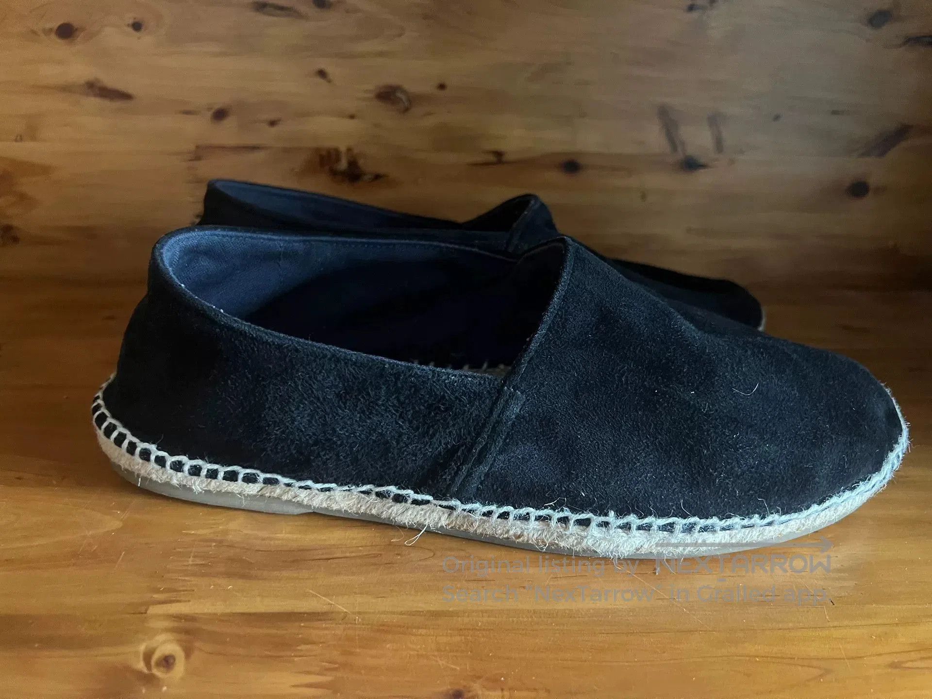 Porter Classic black suede handcrafted shoes for comfort. Size US 9.5 / EU 42-43 - 4 Thumbnail