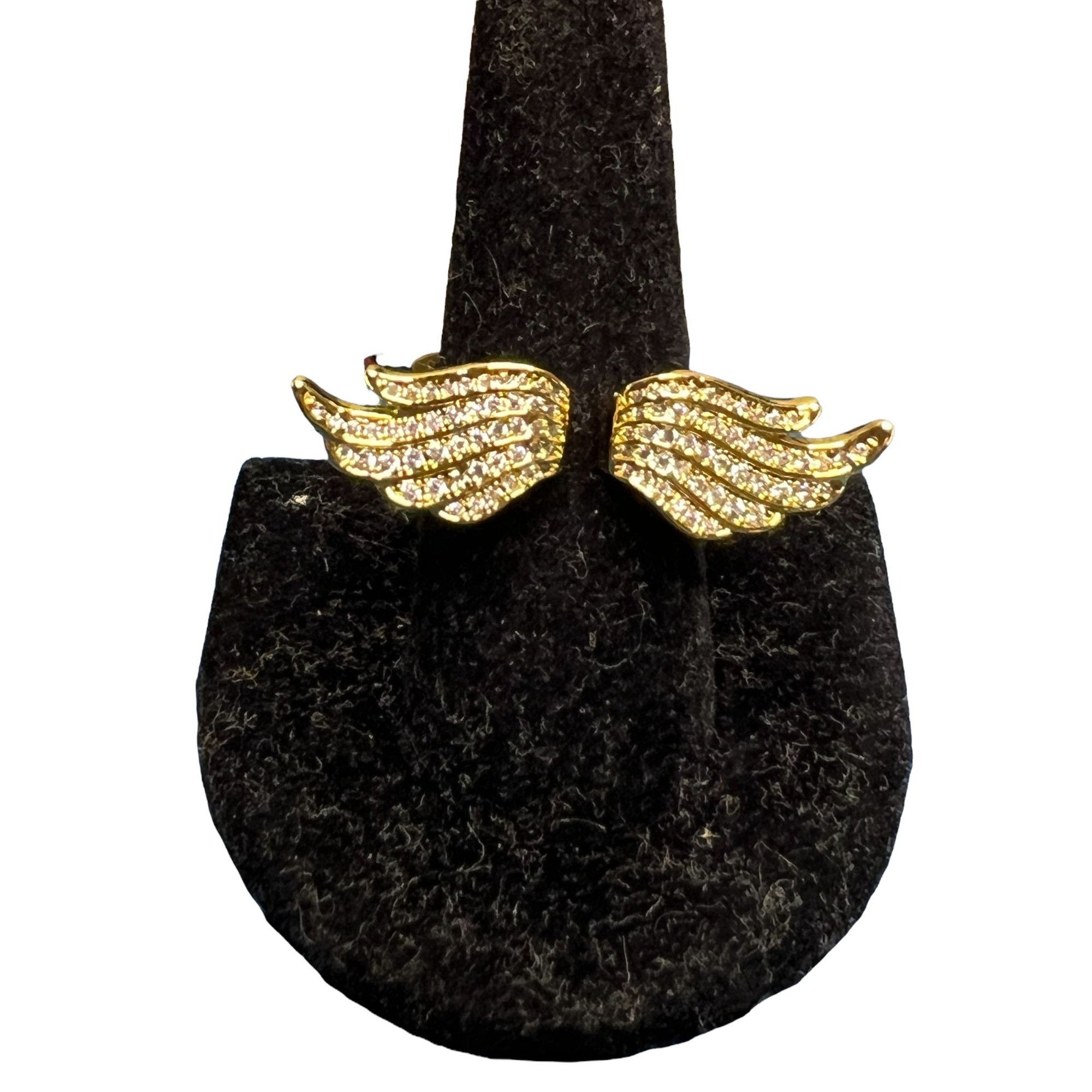 Other Palm Beach Jewelry Double Wings ring CZ stones Gold plated s Size ONE SIZE - 1 Thumbnail