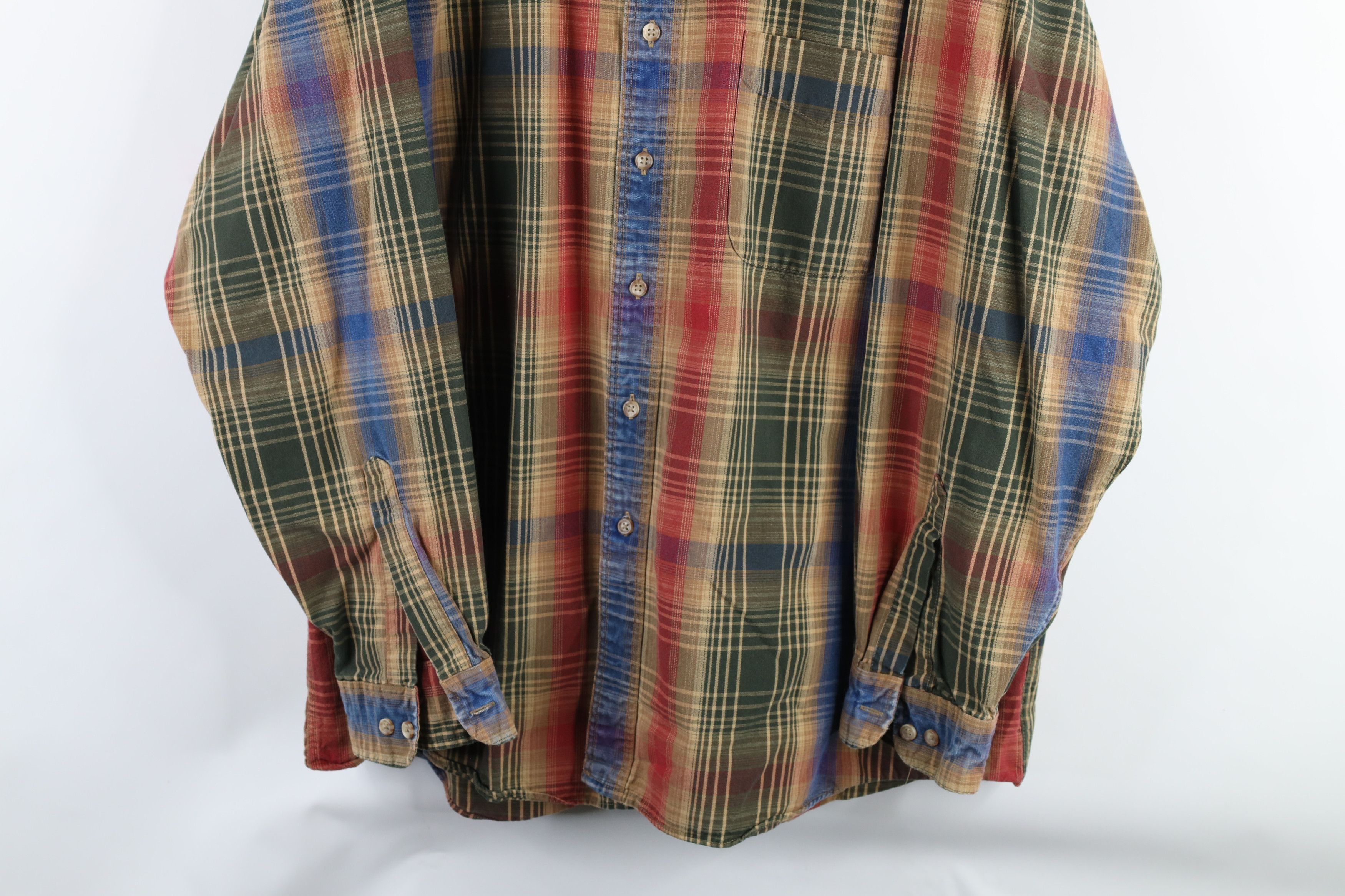 Vintage Vintage 90s Streetwear Plaid Collared Button Down Shirt Size US XL / EU 56 / 4 - 3 Thumbnail