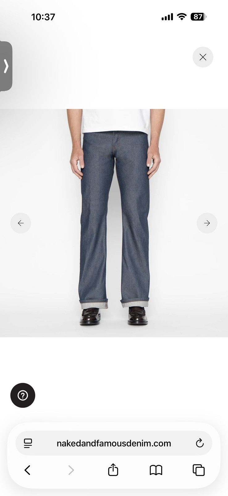 Naked & Famous Naked & Famous Groovy Guy Flair Selvedge Size US 36 / EU 52 - 8 Thumbnail
