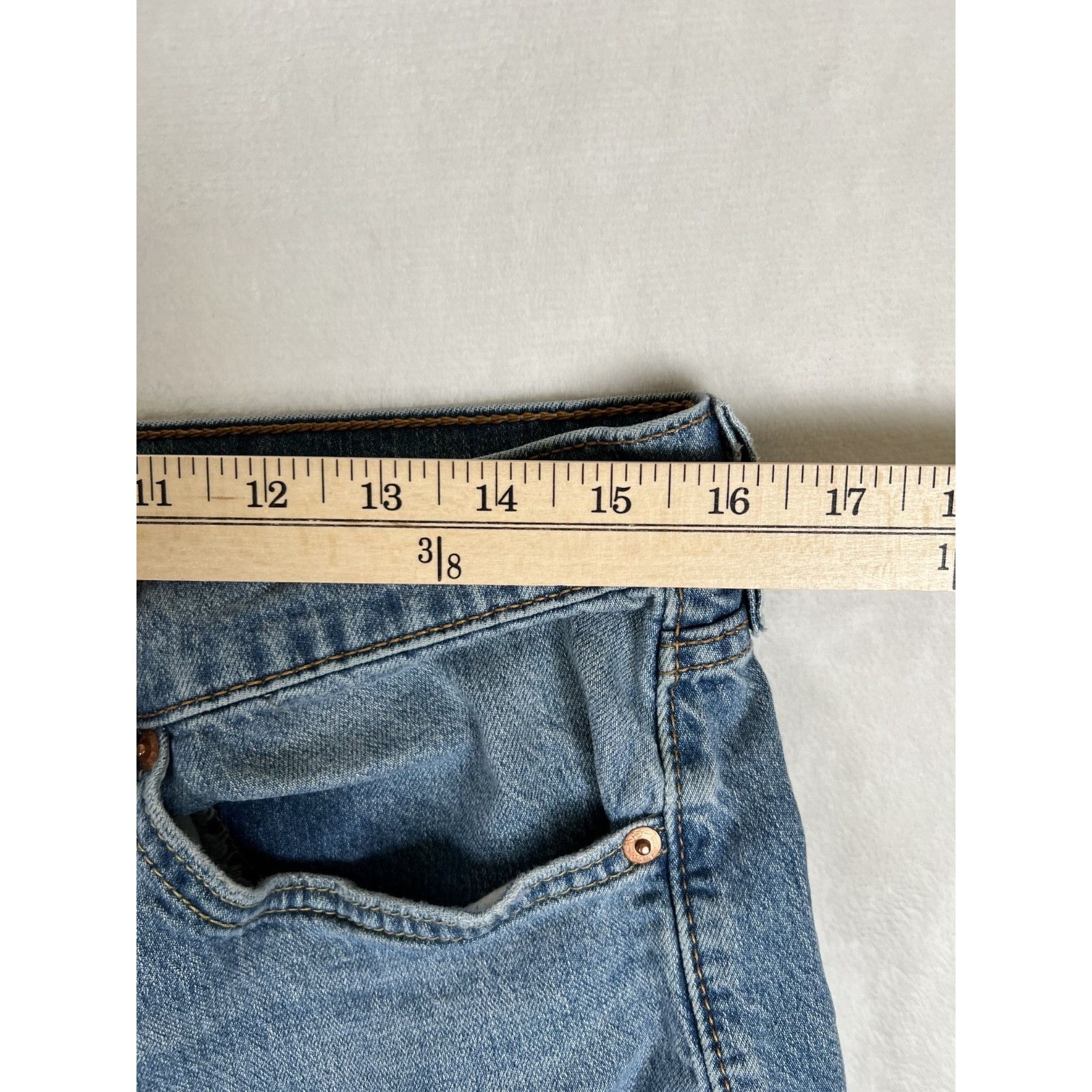 Levi's Levis 505 Jeans Mens 32x30 Blue Denim Regular Straight Mediu Size US 32 / EU 48 - 4 Thumbnail