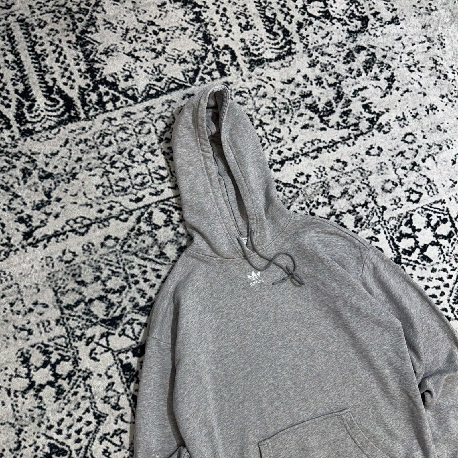 Adidas × Vintage Vintage Adidas Unisex Gray Cotton Hoodie Size XS Y2K 90s Size US XS / EU 42 / 0 - 5 Thumbnail