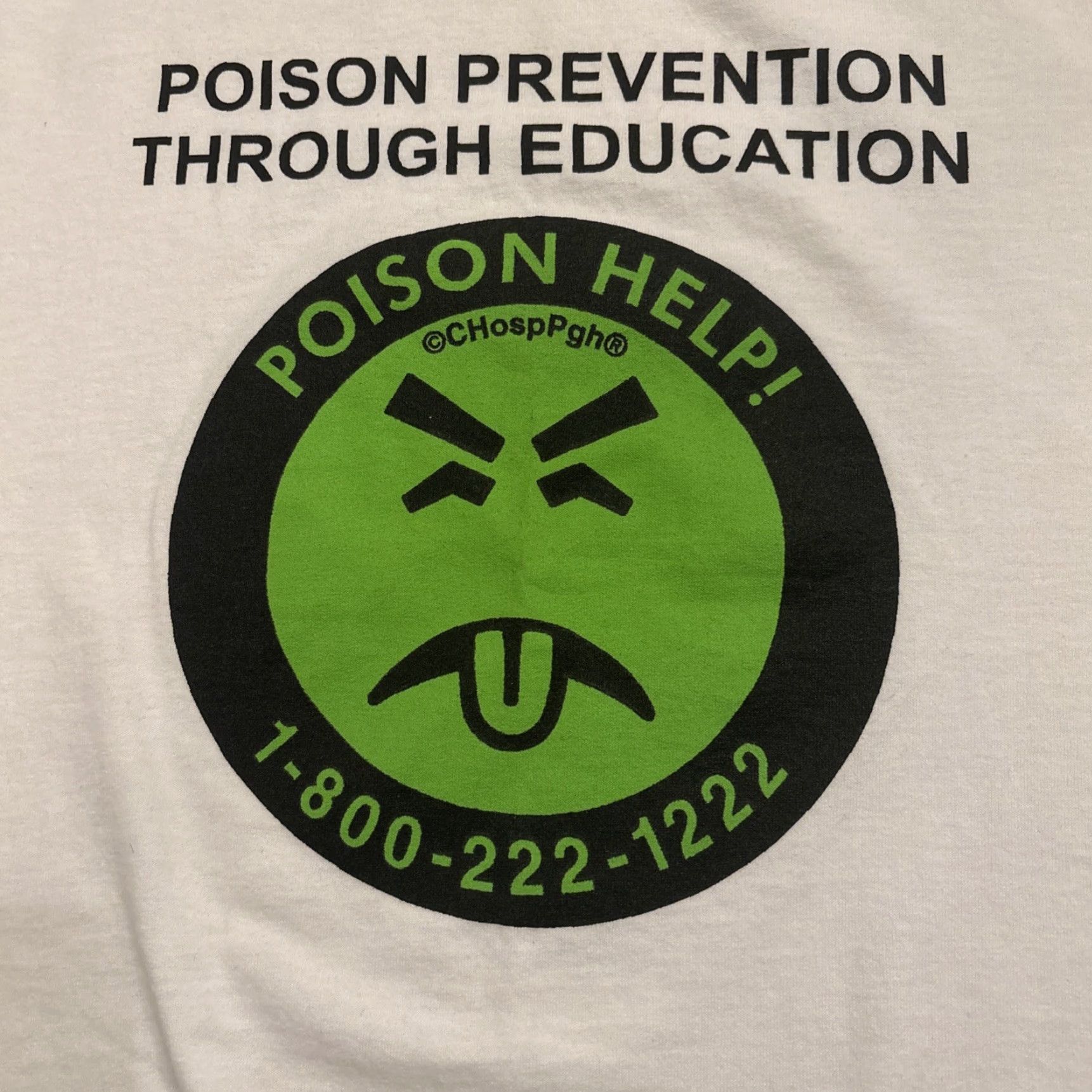 Hanes VINTAGE Mr. Yuk Poison Help T-Shirt White Size S Mens Hanes EUC Size US S / EU 44-46 / 1 - 2 Thumbnail