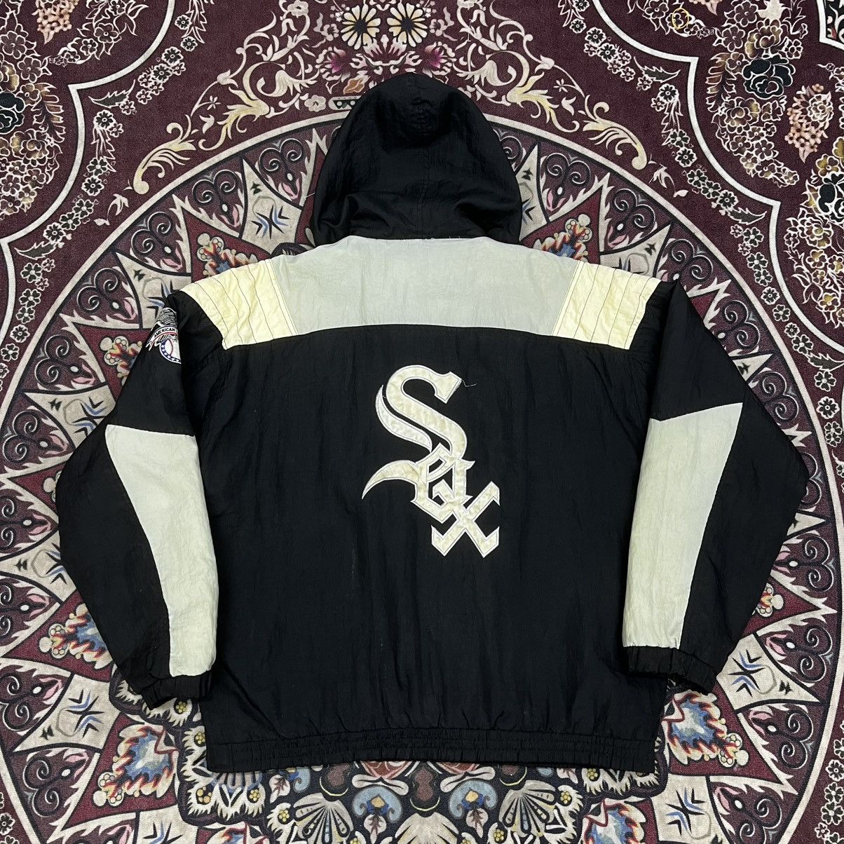 MLB Vintage 90s Chicago White Sox Starter Pullover Jacket Size US L / EU 52-54 / 3 - 2 Thumbnail