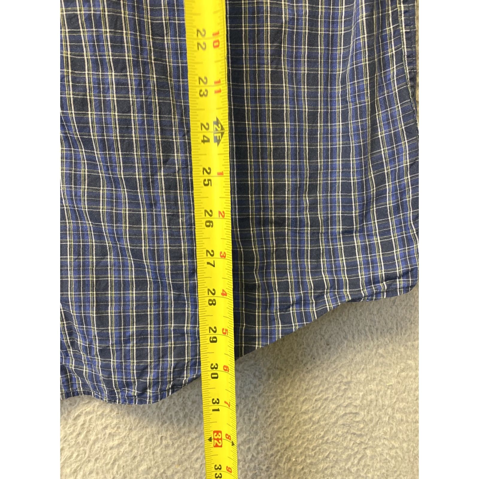 Brooks Brothers BROOKS BROTHERS Dress Shirt Plaid Cotton Blue Long Sleeve 104-7 Mens Large Overall Size L Regular Fit Shirt Mens Size 42R - 7 Thumbnail