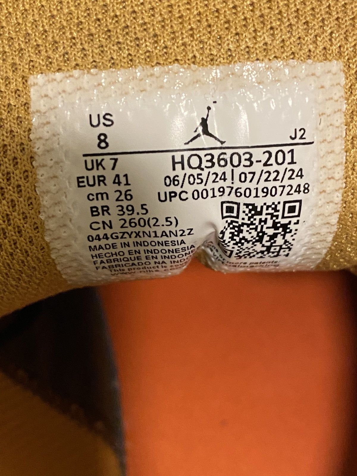 Nike Jordan 1 Low SE Flax/Baroque Brown | EUR 41 Size US 8 / EU 41 - 3 Thumbnail