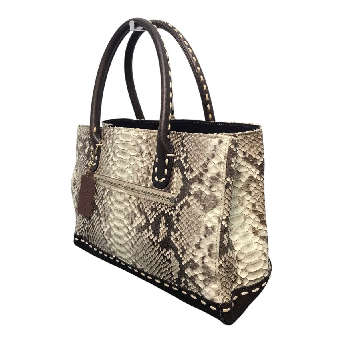 Handmade × Hysteric Glamour × Japanese Brand Thorough Brace python Skin Handbag Size ONE SIZE - 5 Thumbnail