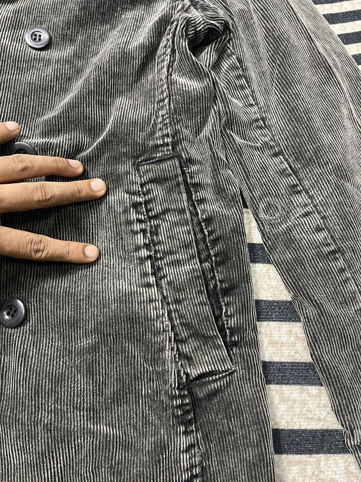 291295=Homme 2000s 291295 HOMME DOUBLE BREAST CORDUROY JACKET Size US M / EU 48-50 / 2 - 6 Thumbnail