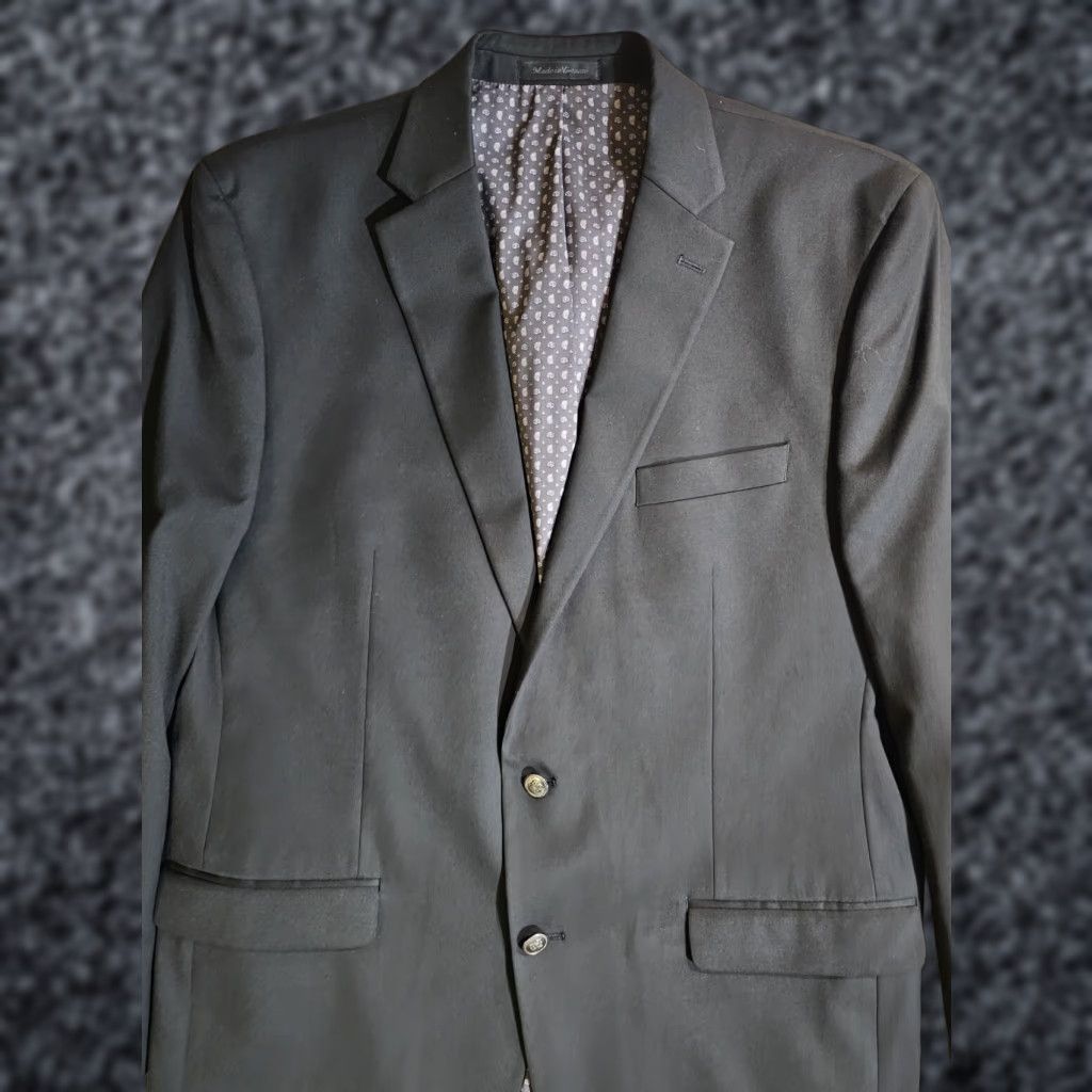 Chaps VINTAGE Chaps by Ralph Lauren Signature 2-Button Blazer Blk Long 44 Mens Coat Suit Jacket Size 44R - 1 Thumbnail