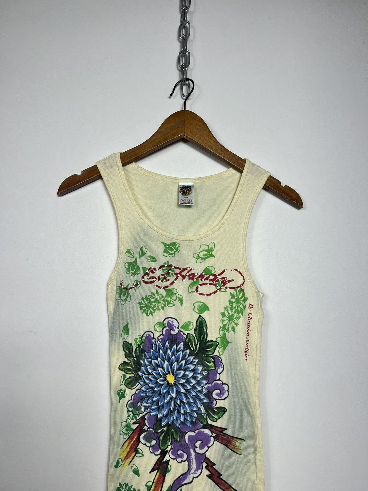 Ed Hardy Vintage Ed Hardy by Christian Audigier Slim Fit Tank Top Tee Size US M / EU 48-50 / 2 - 2 Thumbnail