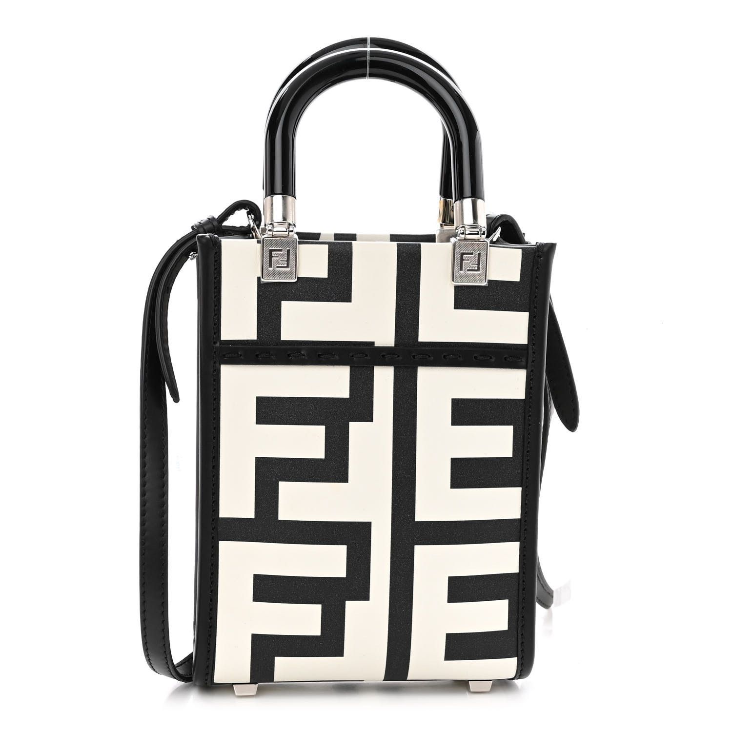 Fendi o1loc1c0824 Size: OS / Mini Sunshine Shopper Black/White Size ONE SIZE - 1 Thumbnail