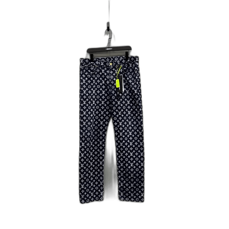 Louis Vuitton Louis Vuitton Blue Monogram Denim Pants Size US 36 / EU 52 - 1 Thumbnail