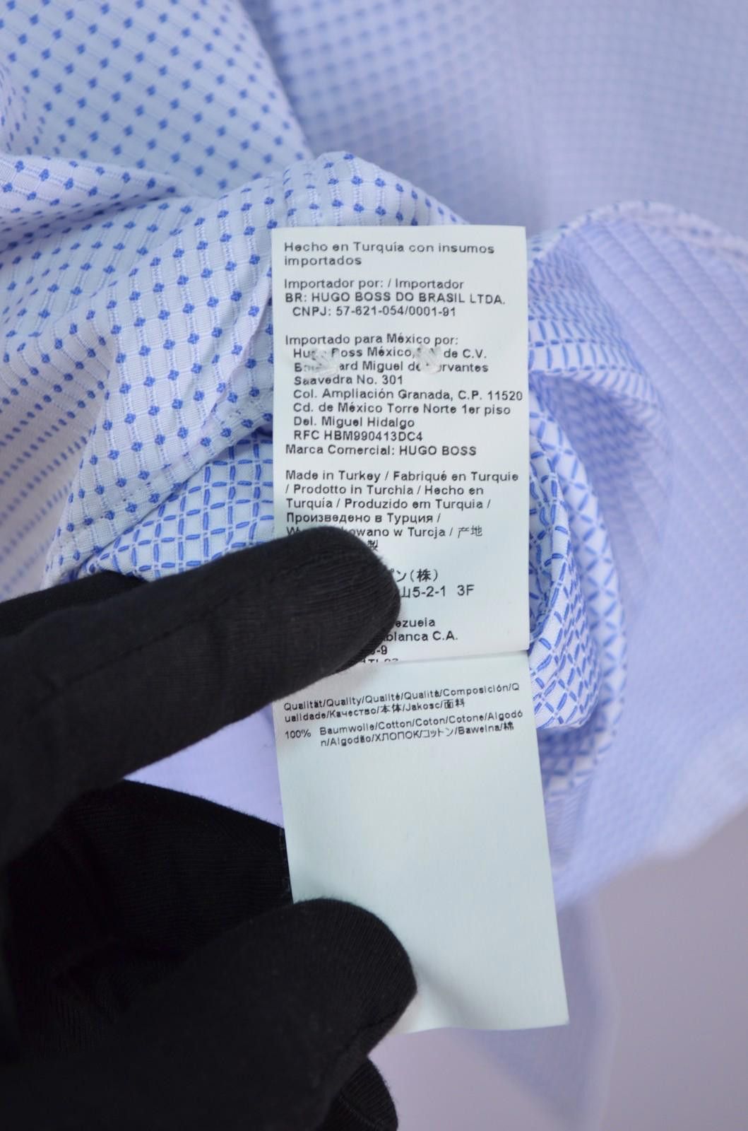 Hugo Boss Hugo Boss Mens T-Christo Blue L/S Dress Shirt Size 43 17 XL Size US XL / EU 56 / 4 - 9 Thumbnail