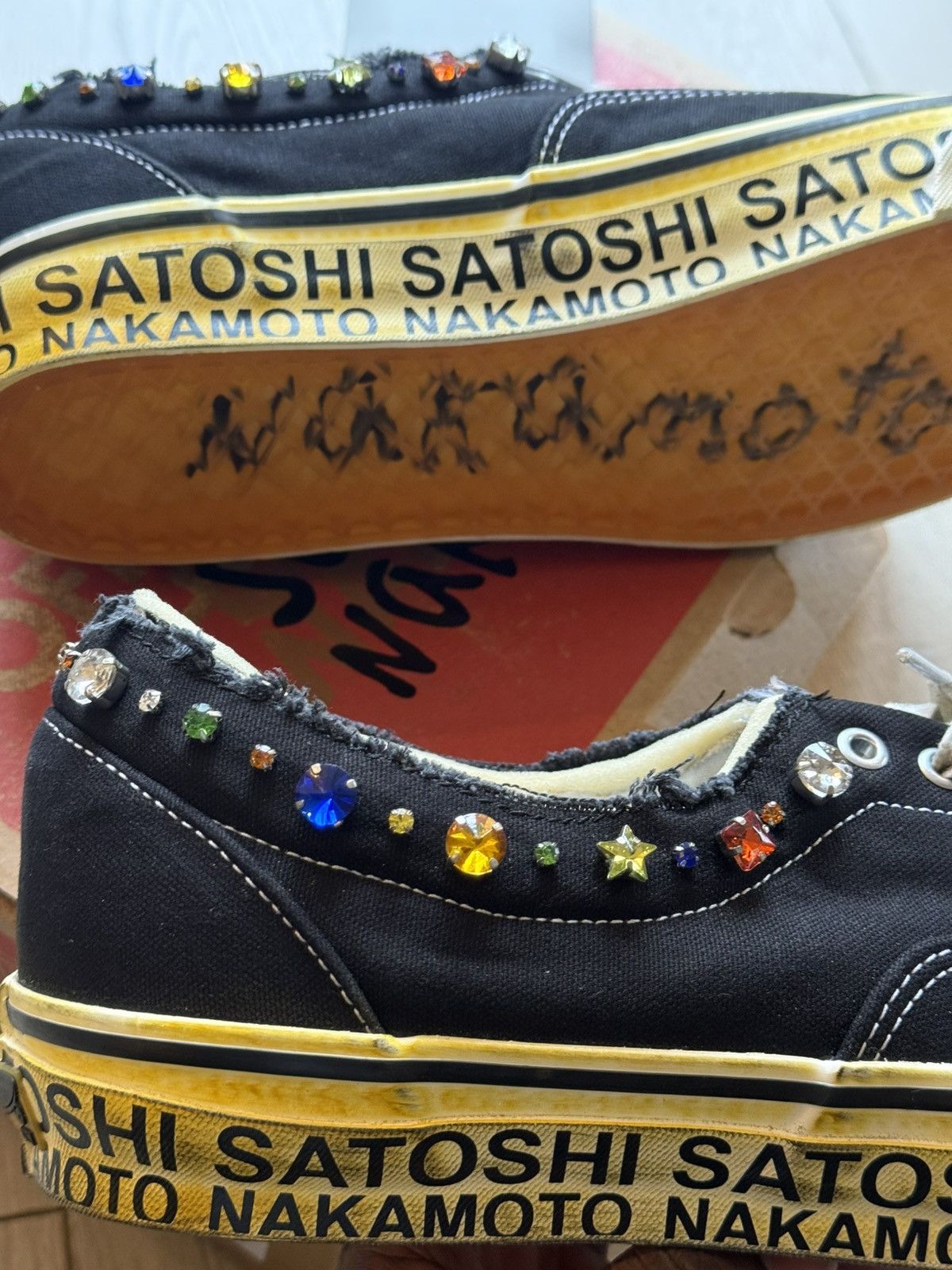 Satoshi Nakamoto × Vans Satoshi Nakamoto OTW Old Skool Vans Pearlized Lucky Charms Size US 12 / EU 45 - 7 Thumbnail